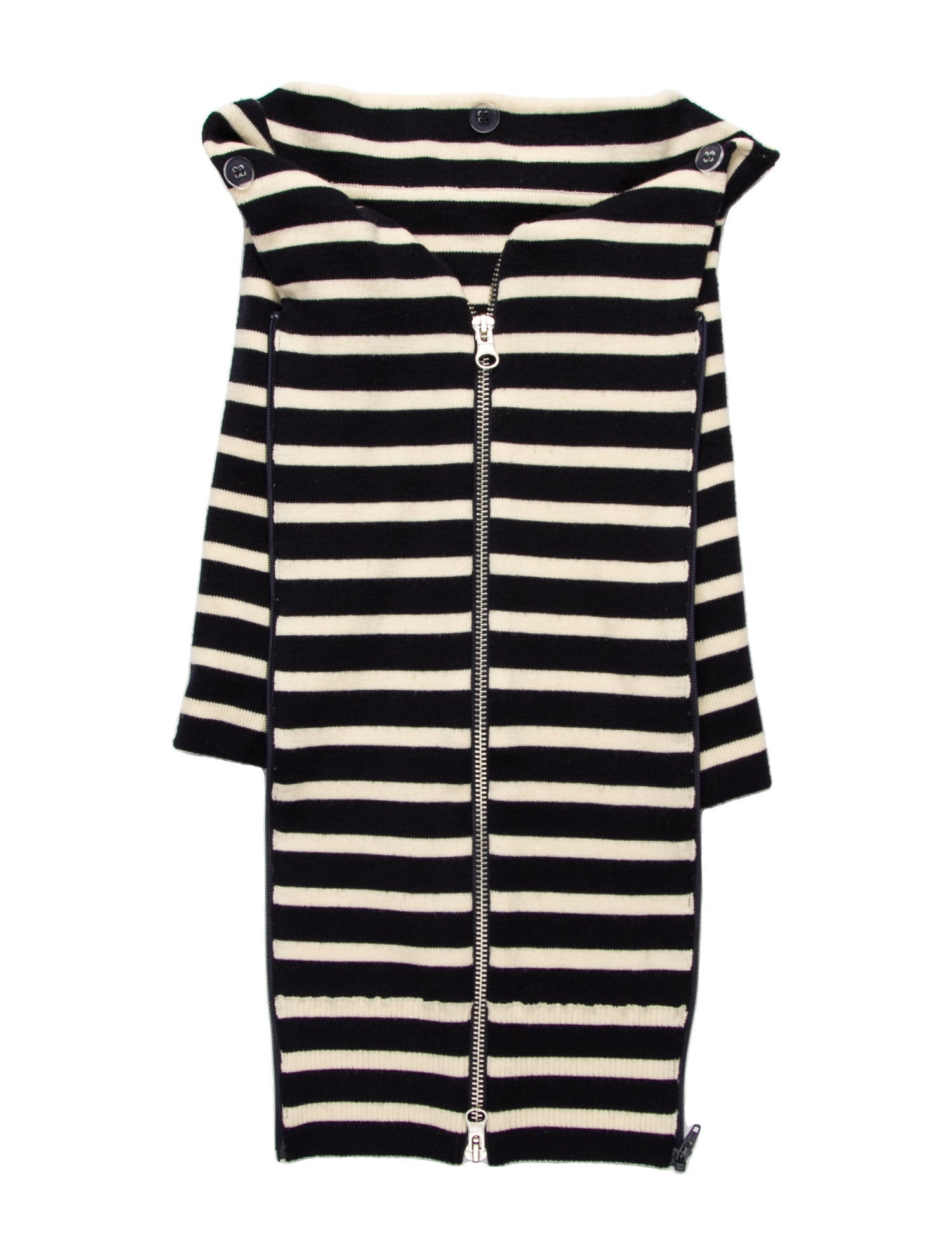 Veronica Beard Wool Striped Dickey
