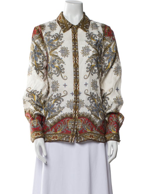 Veronica Beard Linen Printed Jacket