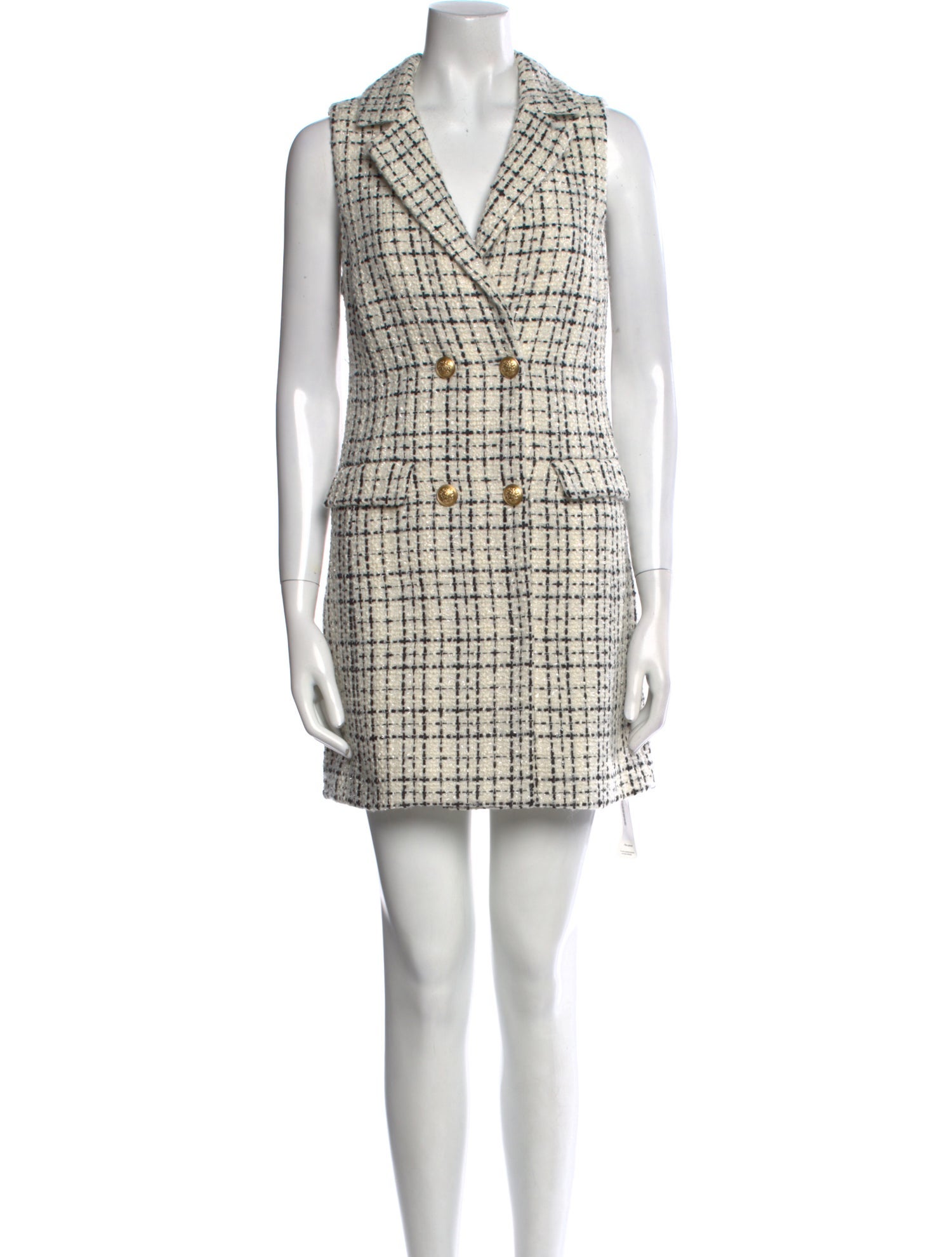 Veronica Beard Plaid Print Mini Dress w/ Tags