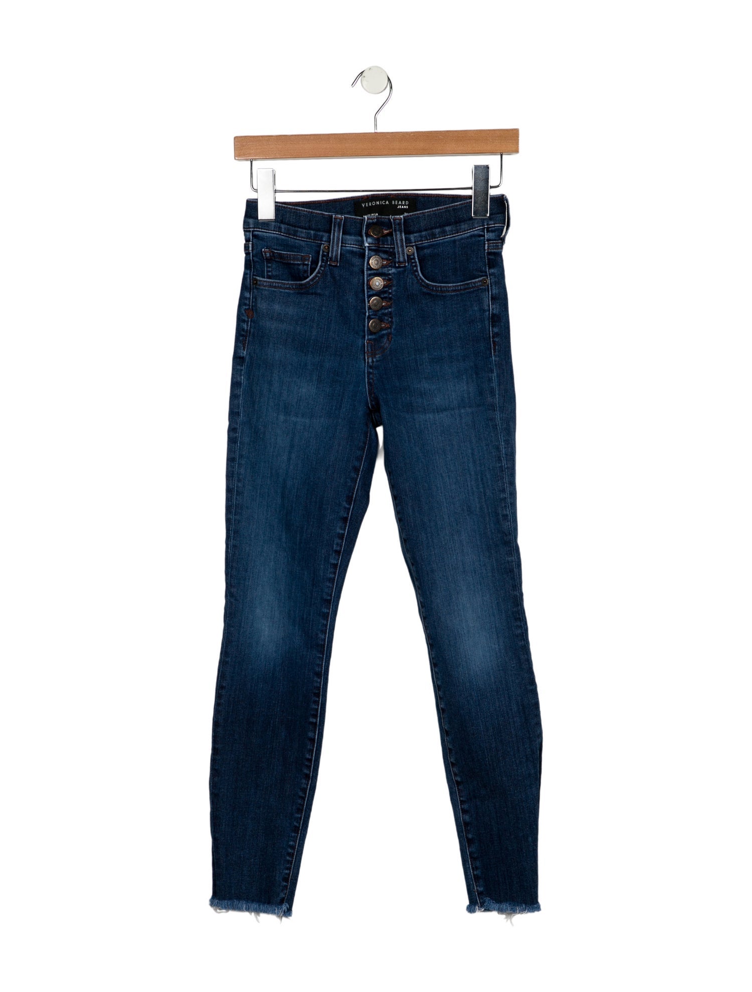 Veronica Beard Mid-Rise Skinny Leg Jeans