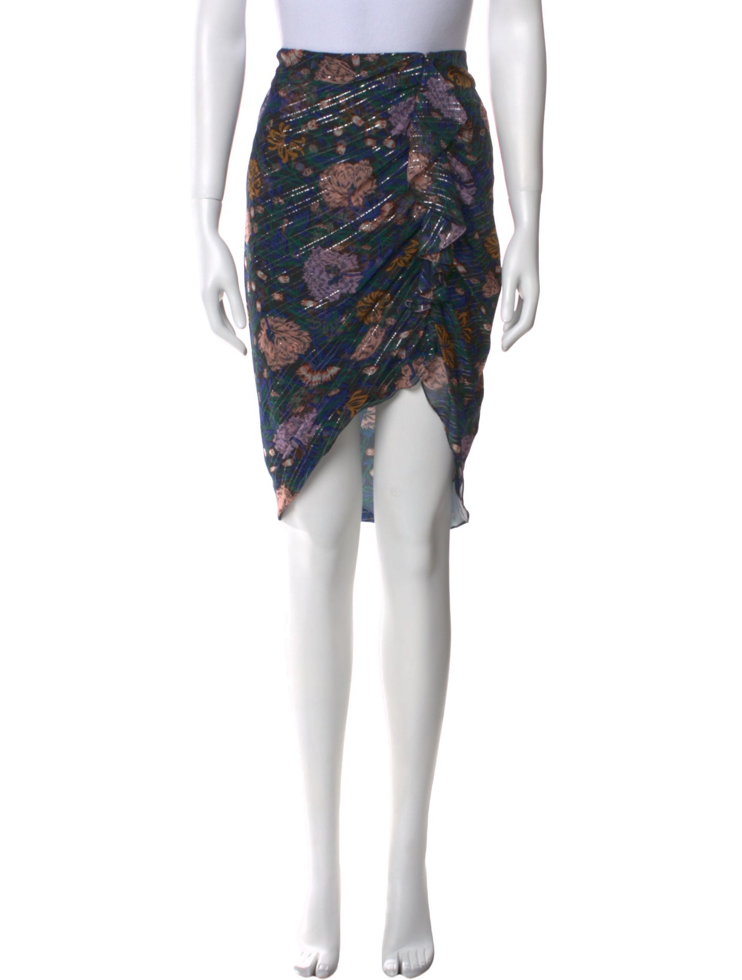 Veronica Beard Silk Knee-Length Skirt