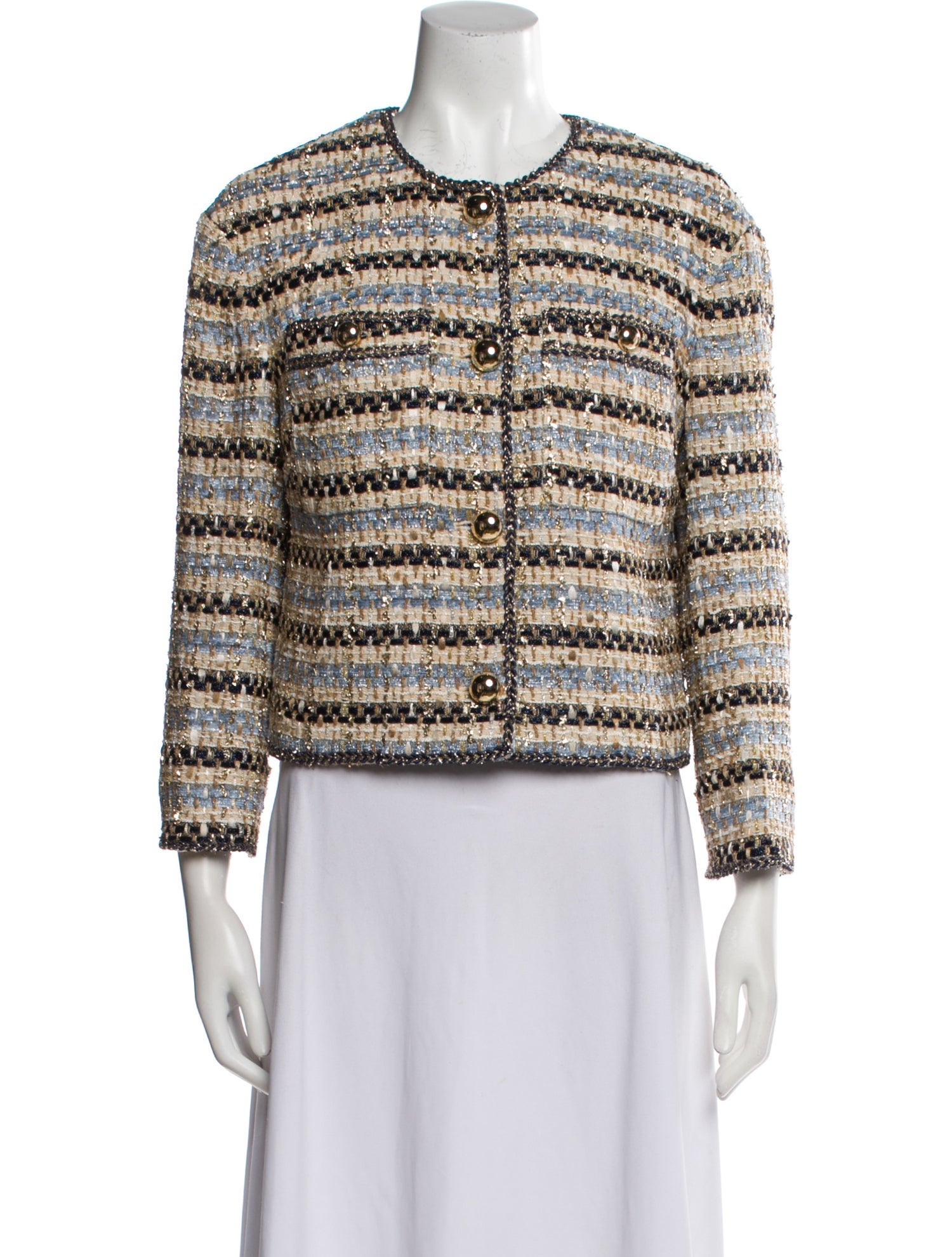 Veronica Beard Tweed Pattern Evening Jacket w/ Tags