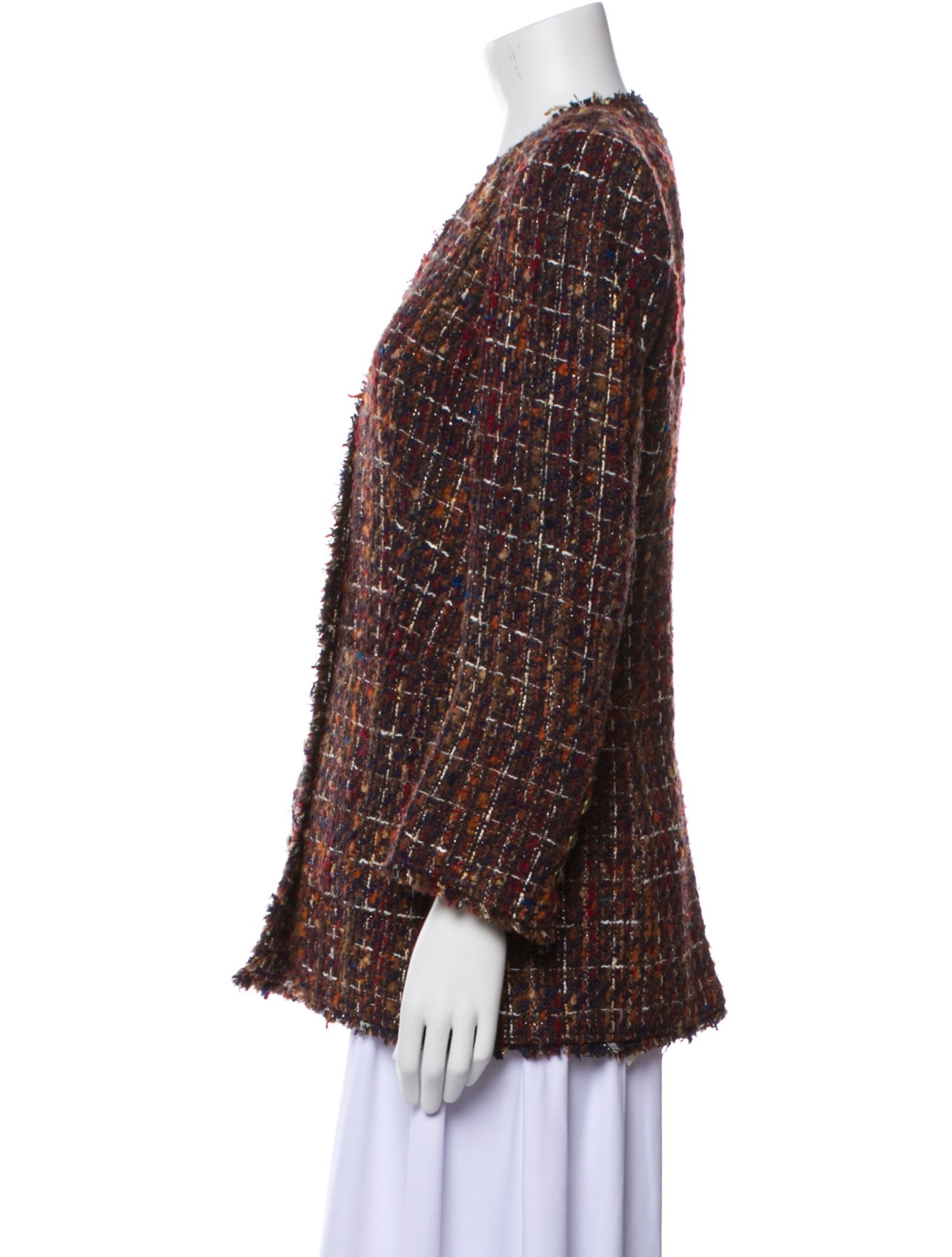 Veronica Beard Tweed Pattern Evening Jacket