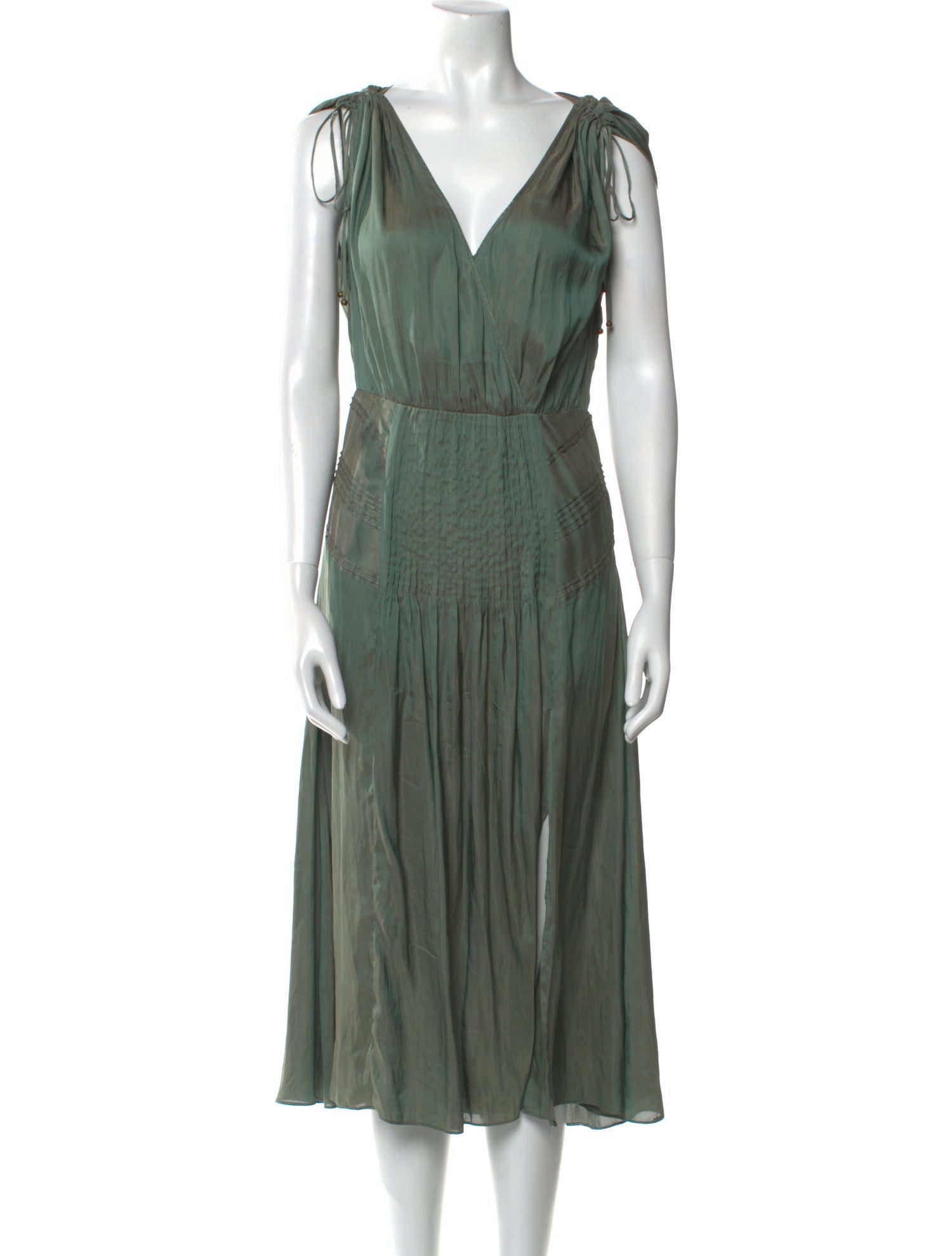 Veronica Beard V-Neck Midi Length Dress