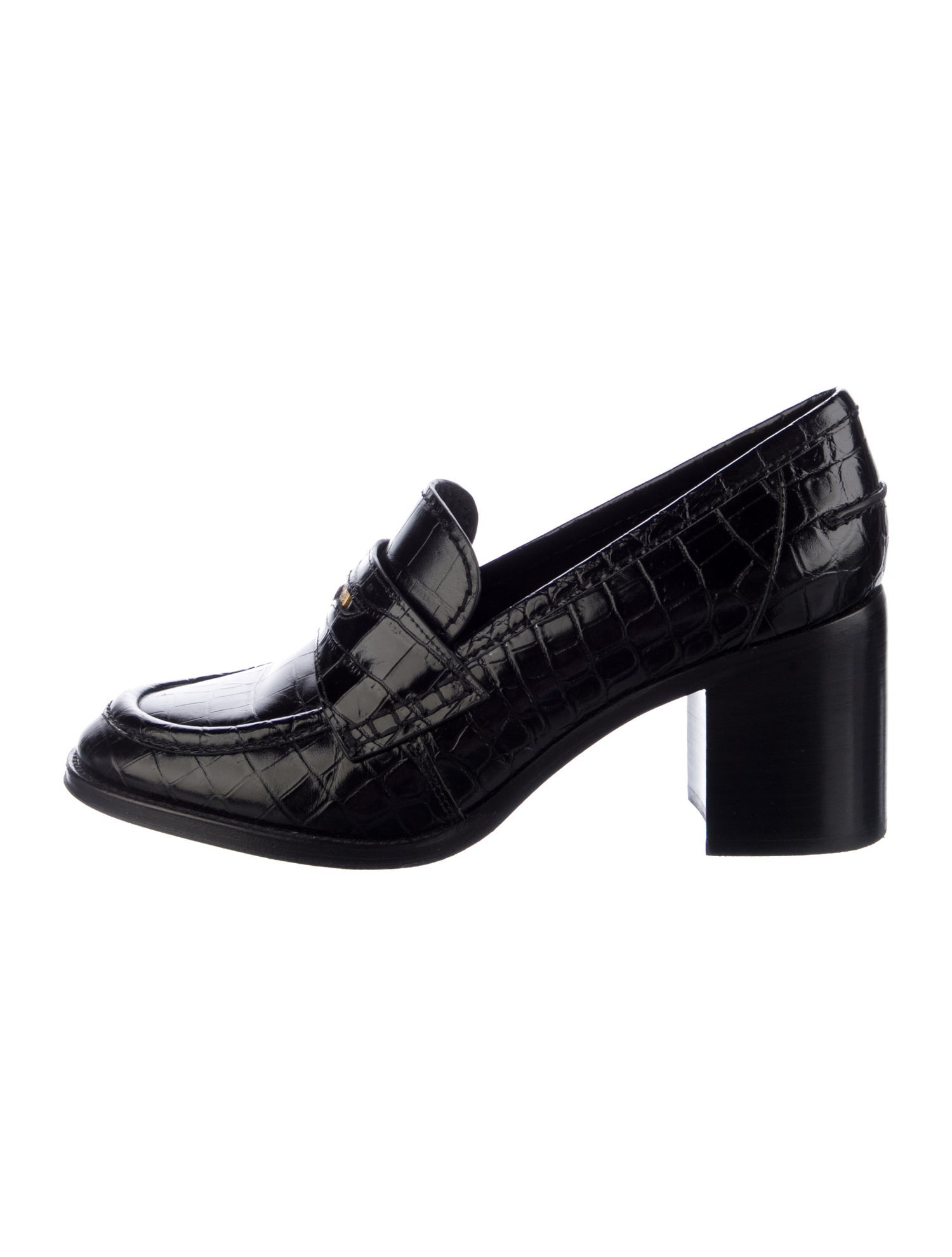 Veronica Beard Embossed Leather Pumps
