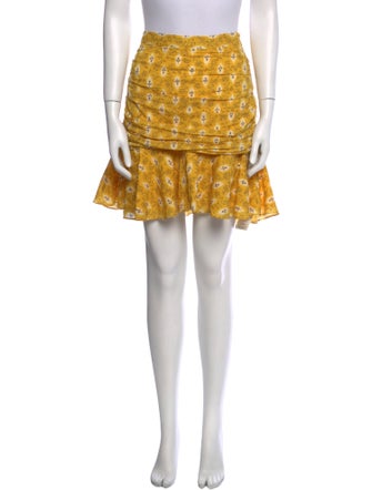 Veronica Beard Floral Print Knee-Length Skirt