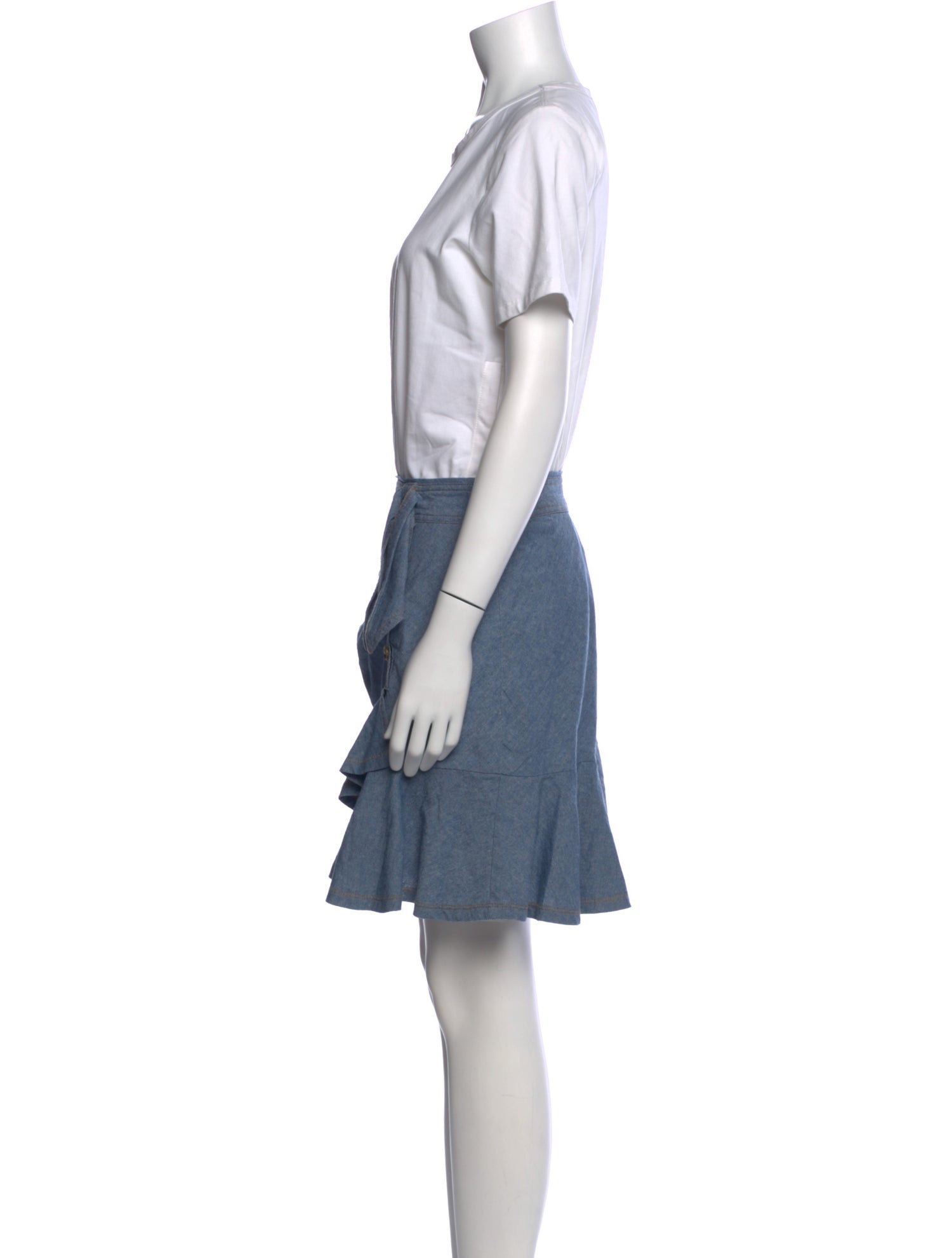 Veronica Beard Crew Neck Knee-Length Dress