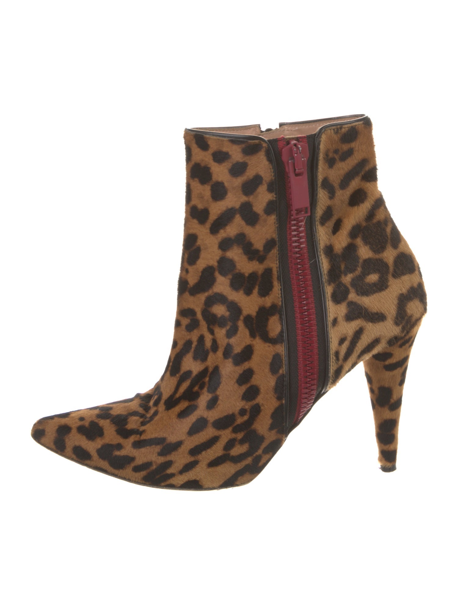 Veronica Beard Ponyhair Animal Print Boots