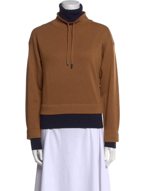 Veronica Beard Merino Wool Mock Neck Sweater