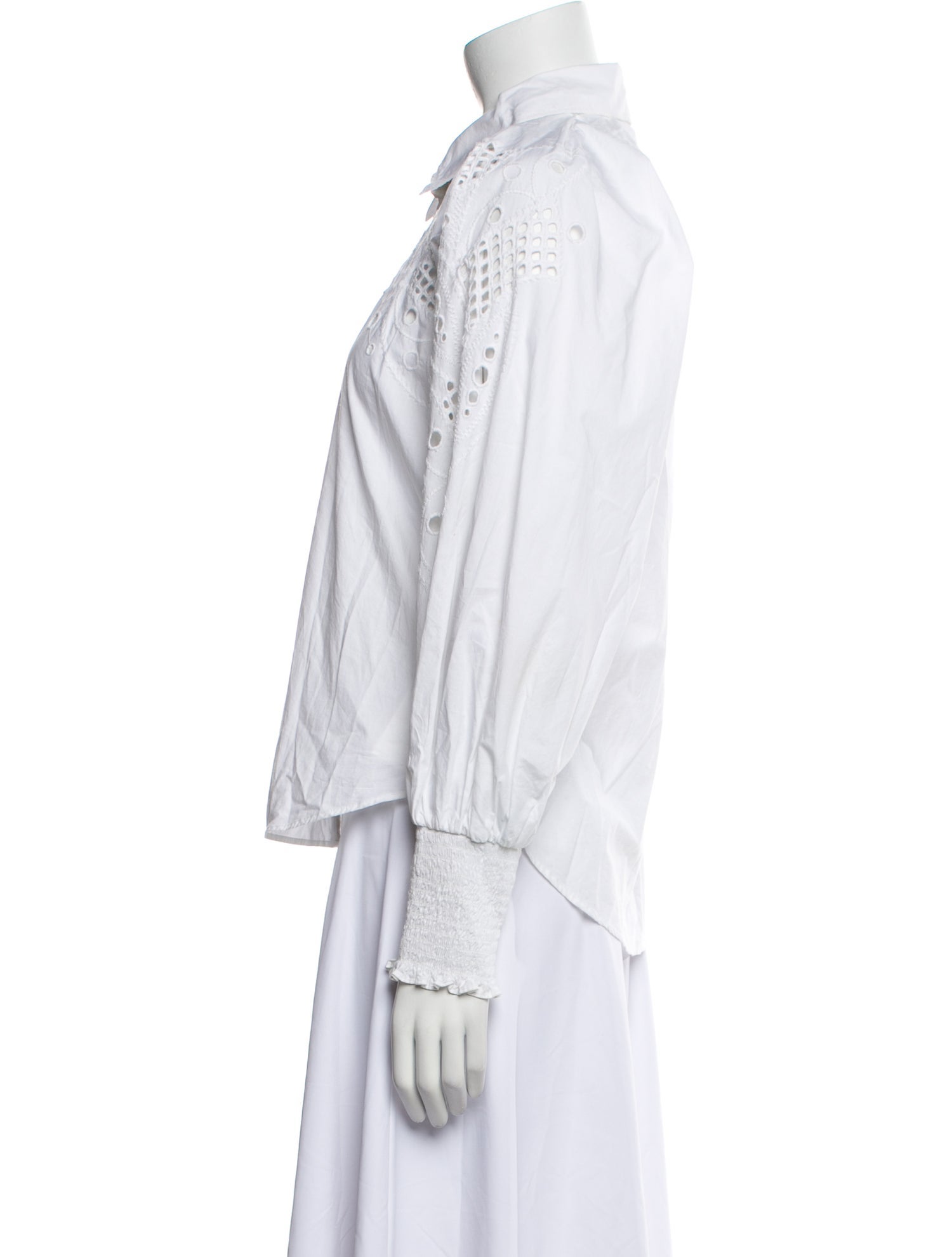 Veronica Beard Long Sleeve Button-Up Top