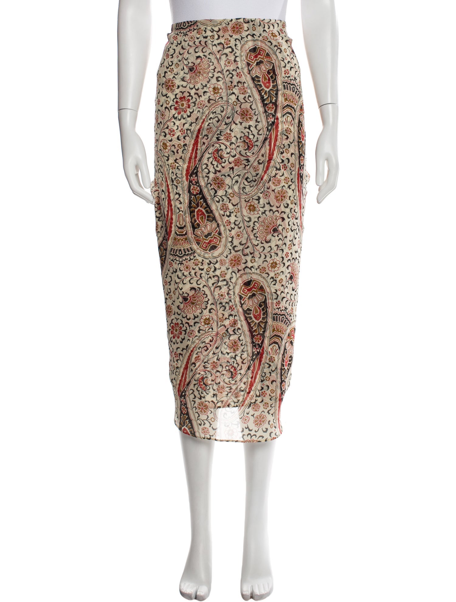 Veronica Beard Silk Midi Length Skirt