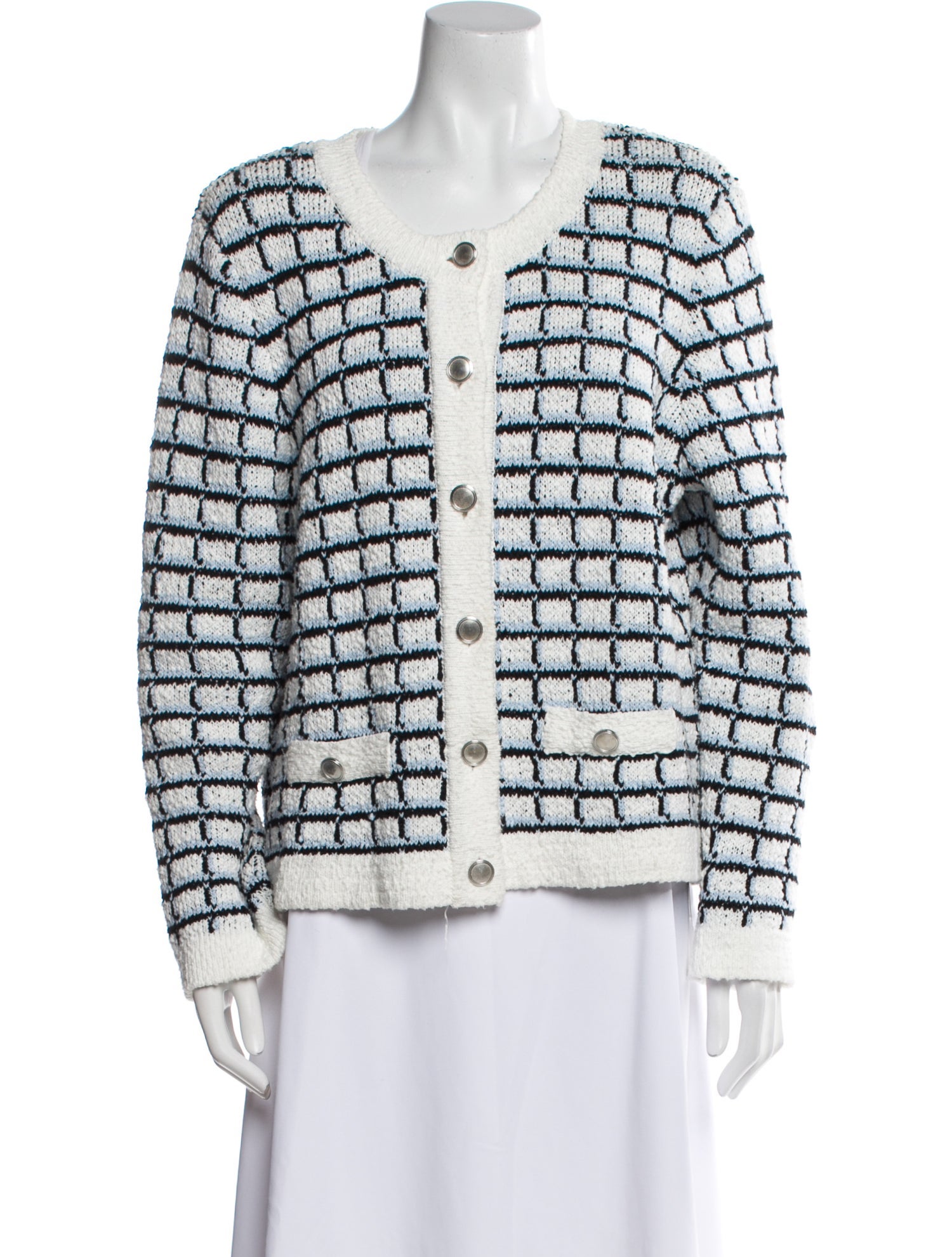 Veronica Beard Tweed Pattern Evening Jacket