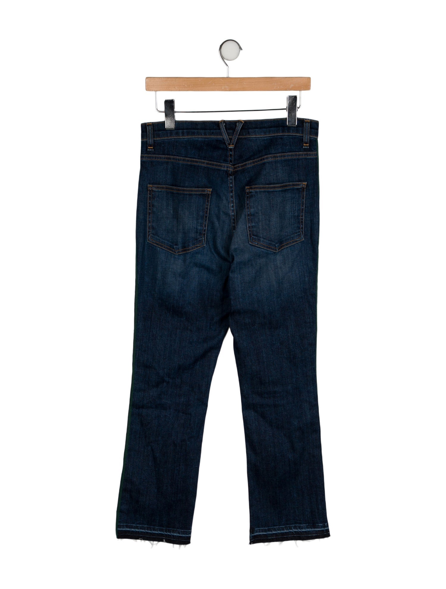Veronica Beard High-Rise Straight Leg Jeans