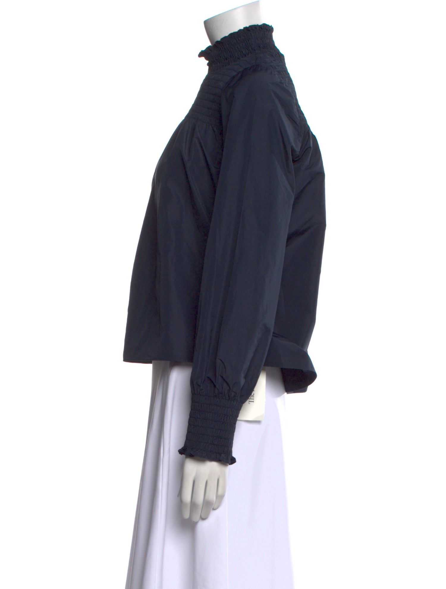 Veronica Beard Mock Neck Long Sleeve Sweatshirt