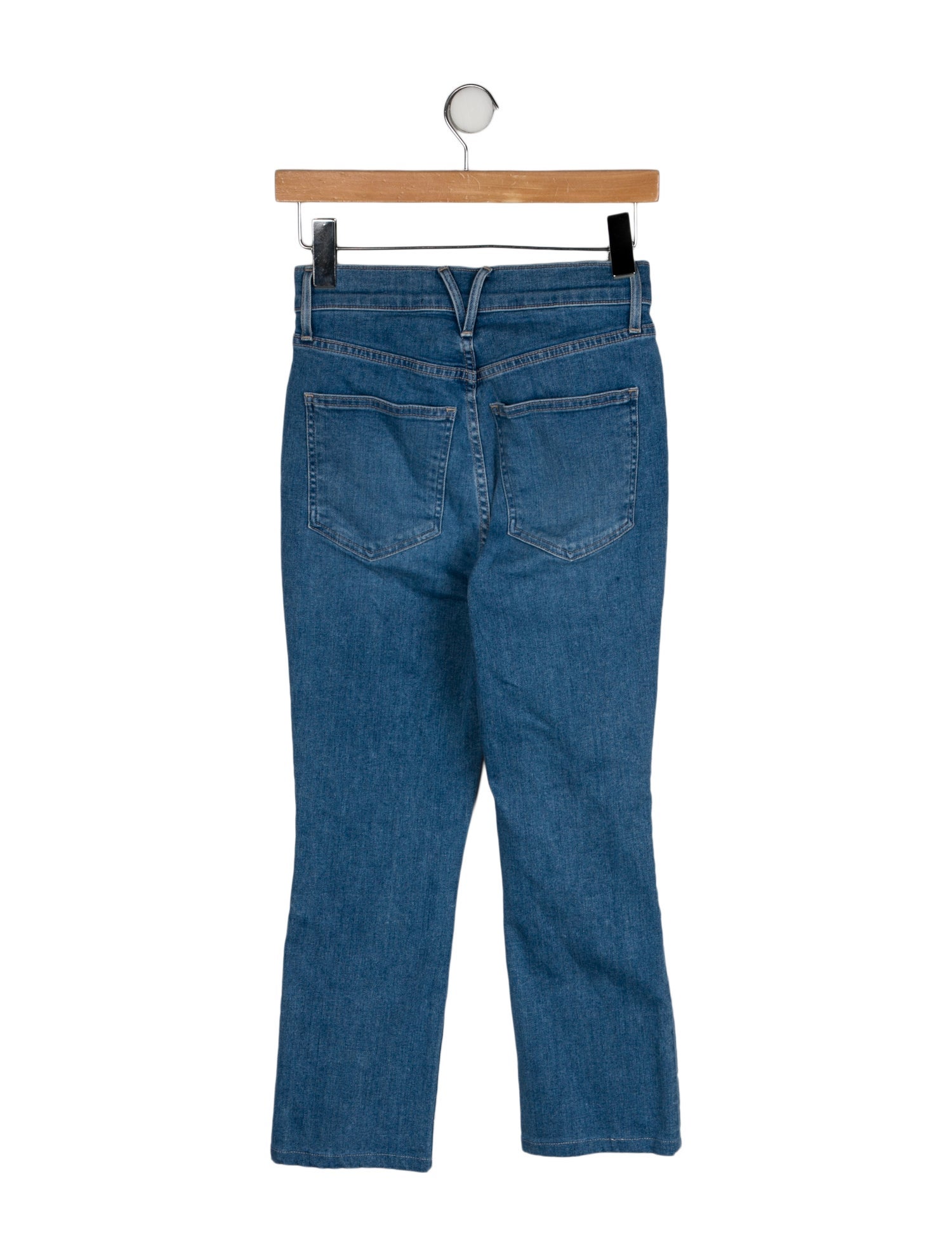 Veronica Beard Mid-Rise Straight Leg Jeans