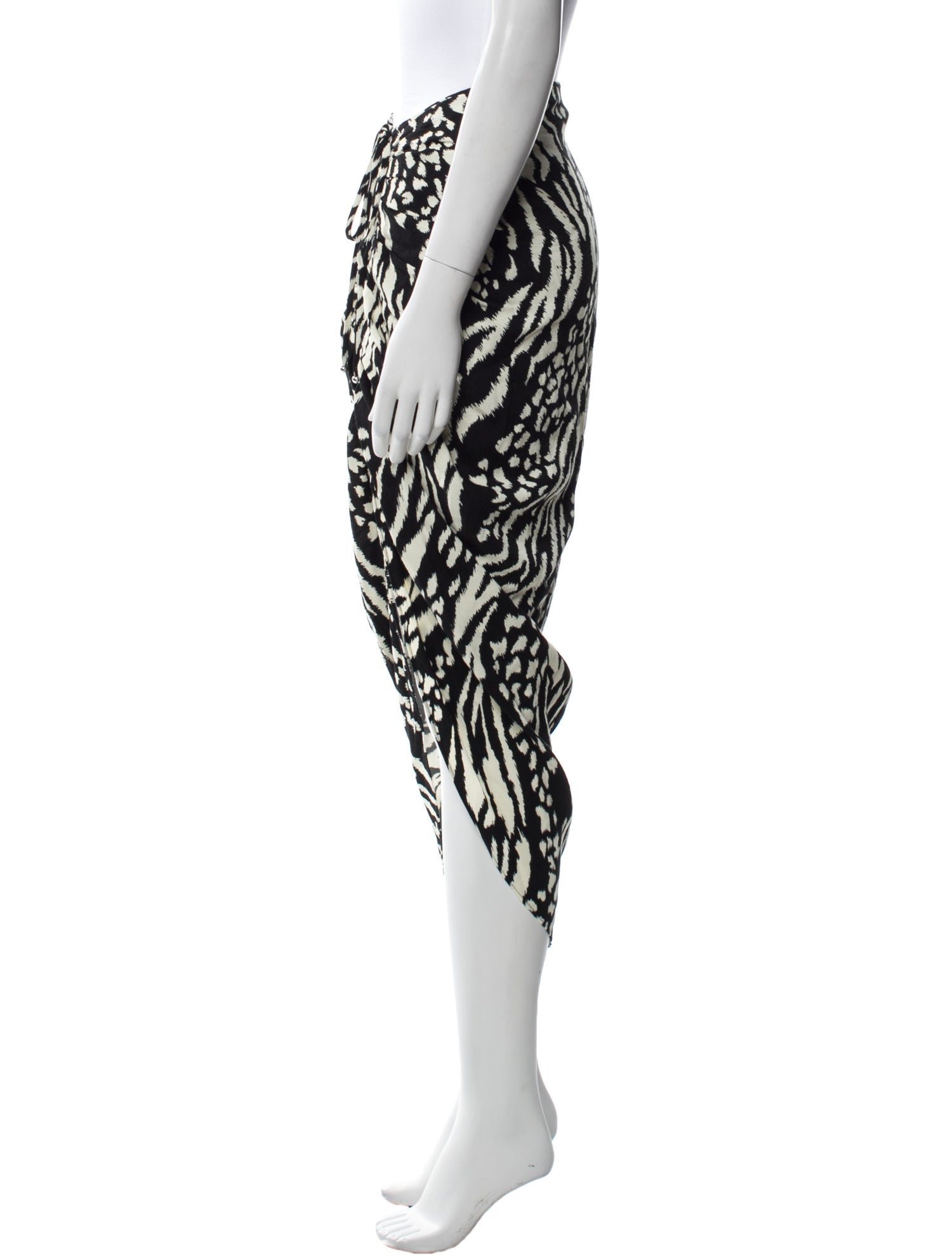 Veronica Beard Animal Print Midi Length Skirt