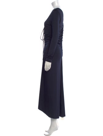 Veronica Beard V-Neck Long Dress