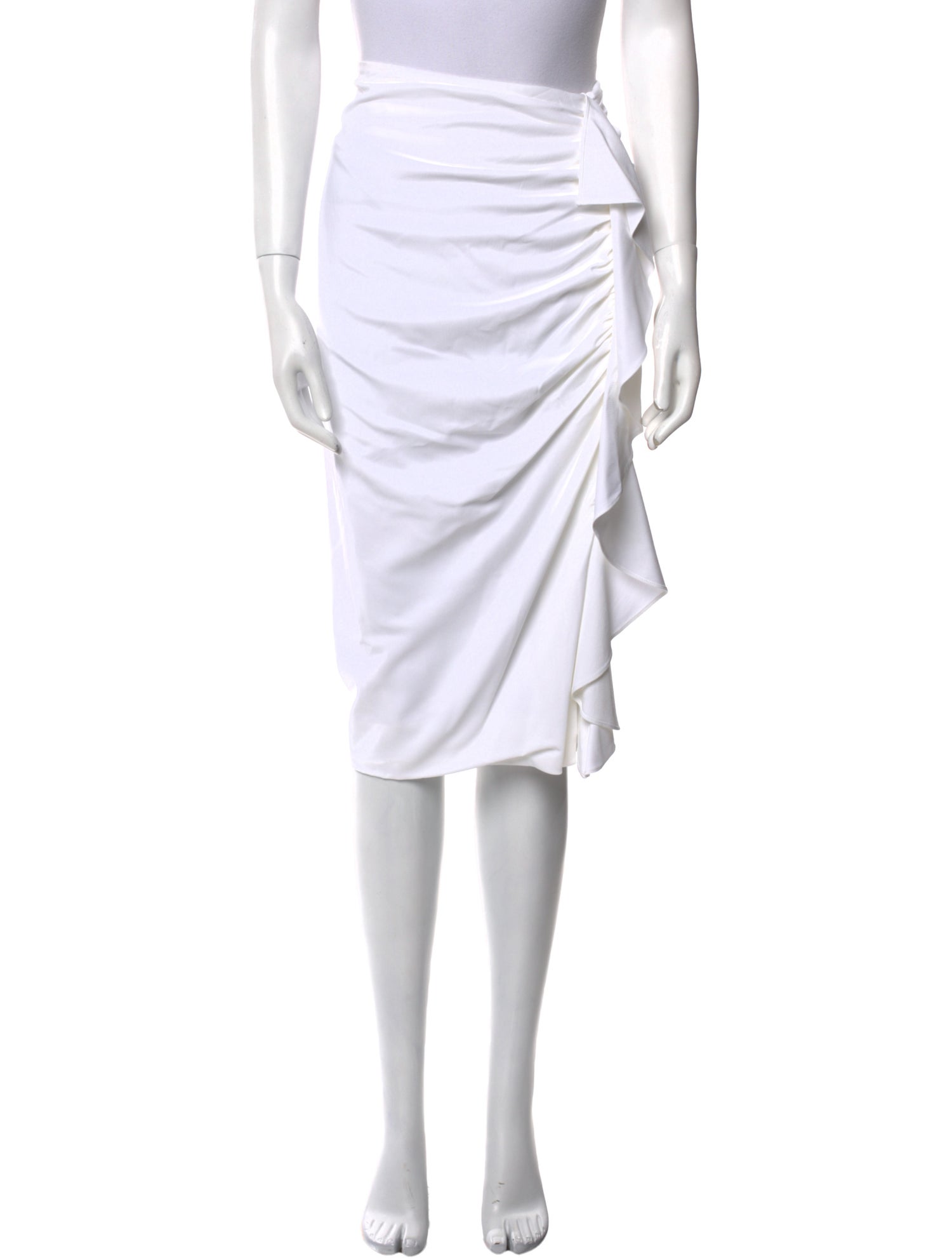 Veronica Beard Ruffle Embellishment Knee-Length Skirt