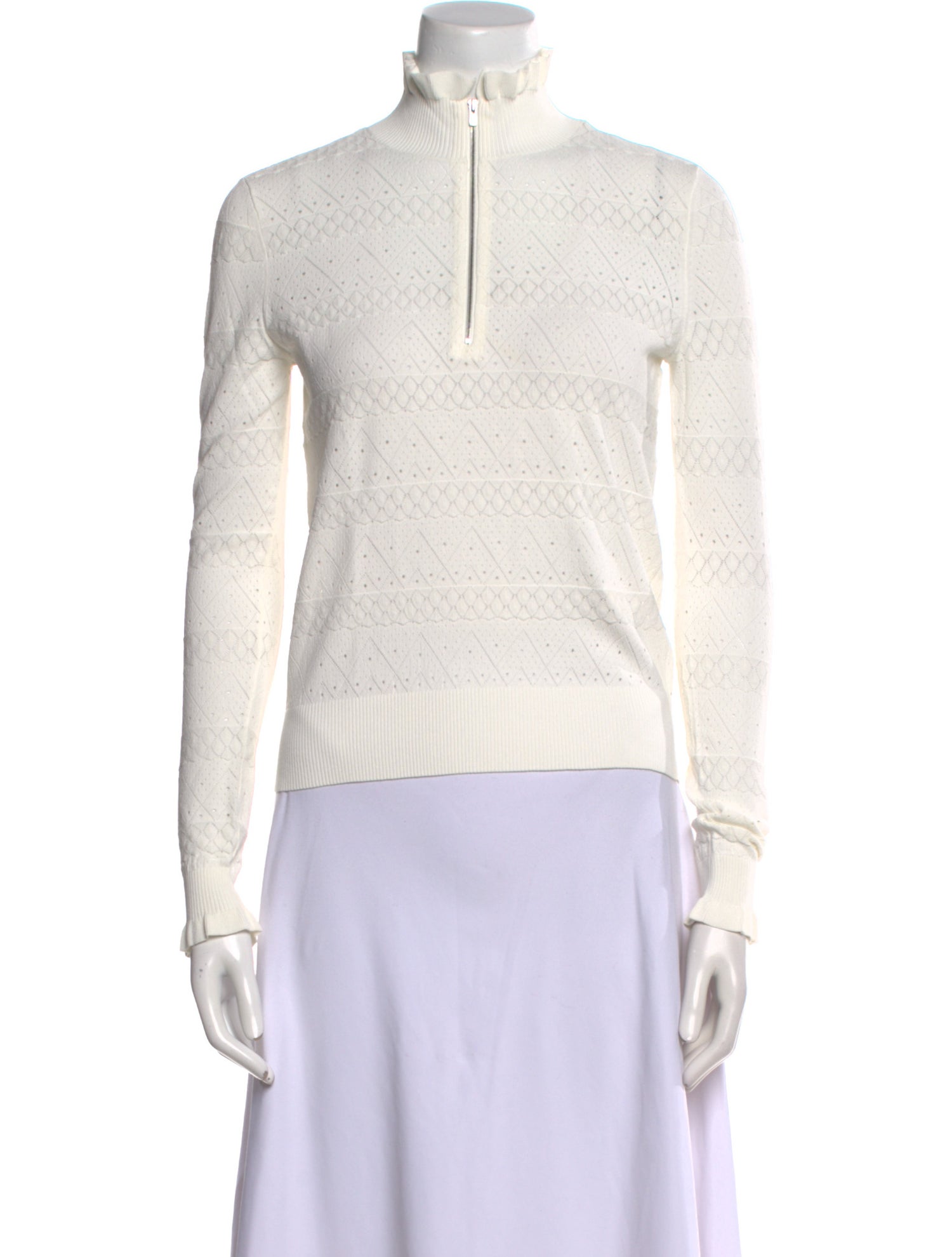 Veronica Beard Mock Neck Long Sleeve Sweatshirt w/ Tags