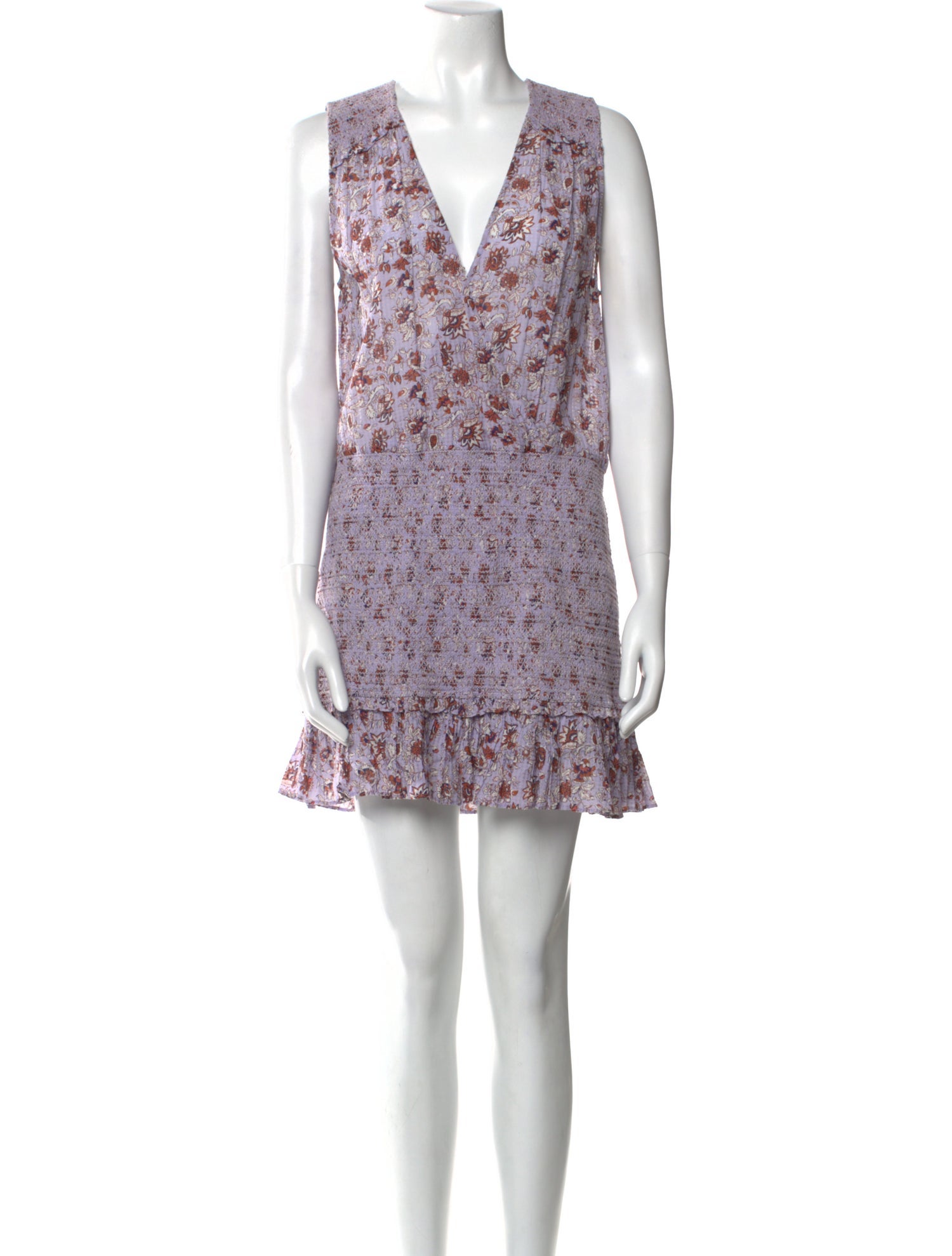 Veronica Beard Floral Print Mini Dress