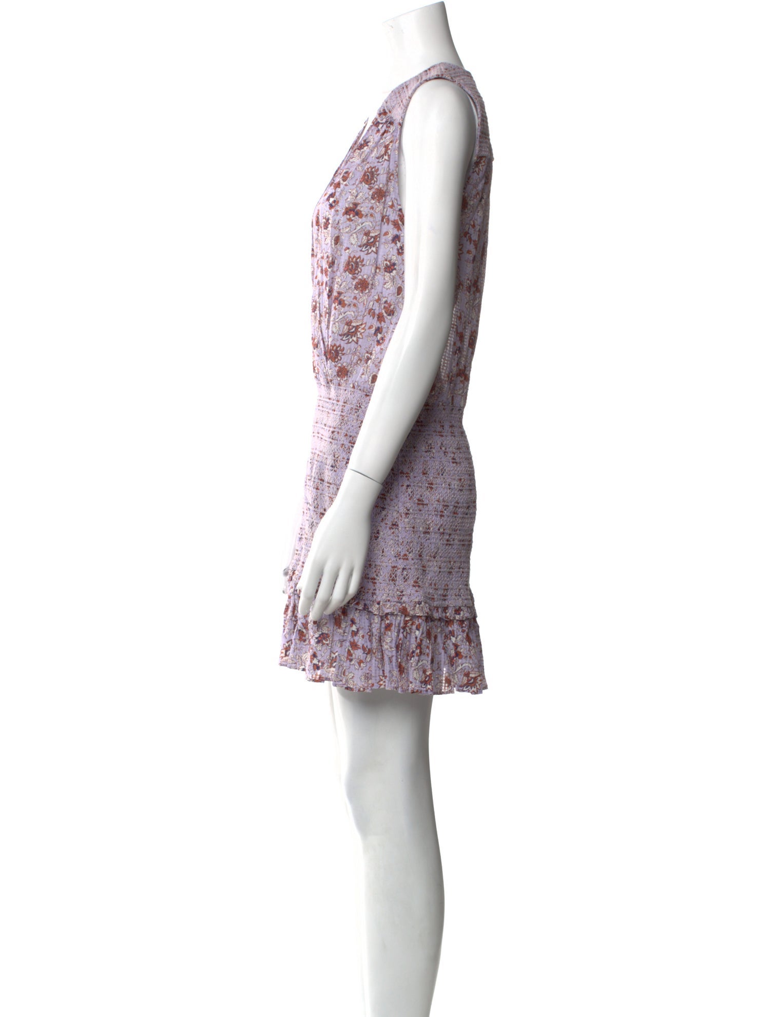 Veronica Beard Floral Print Mini Dress