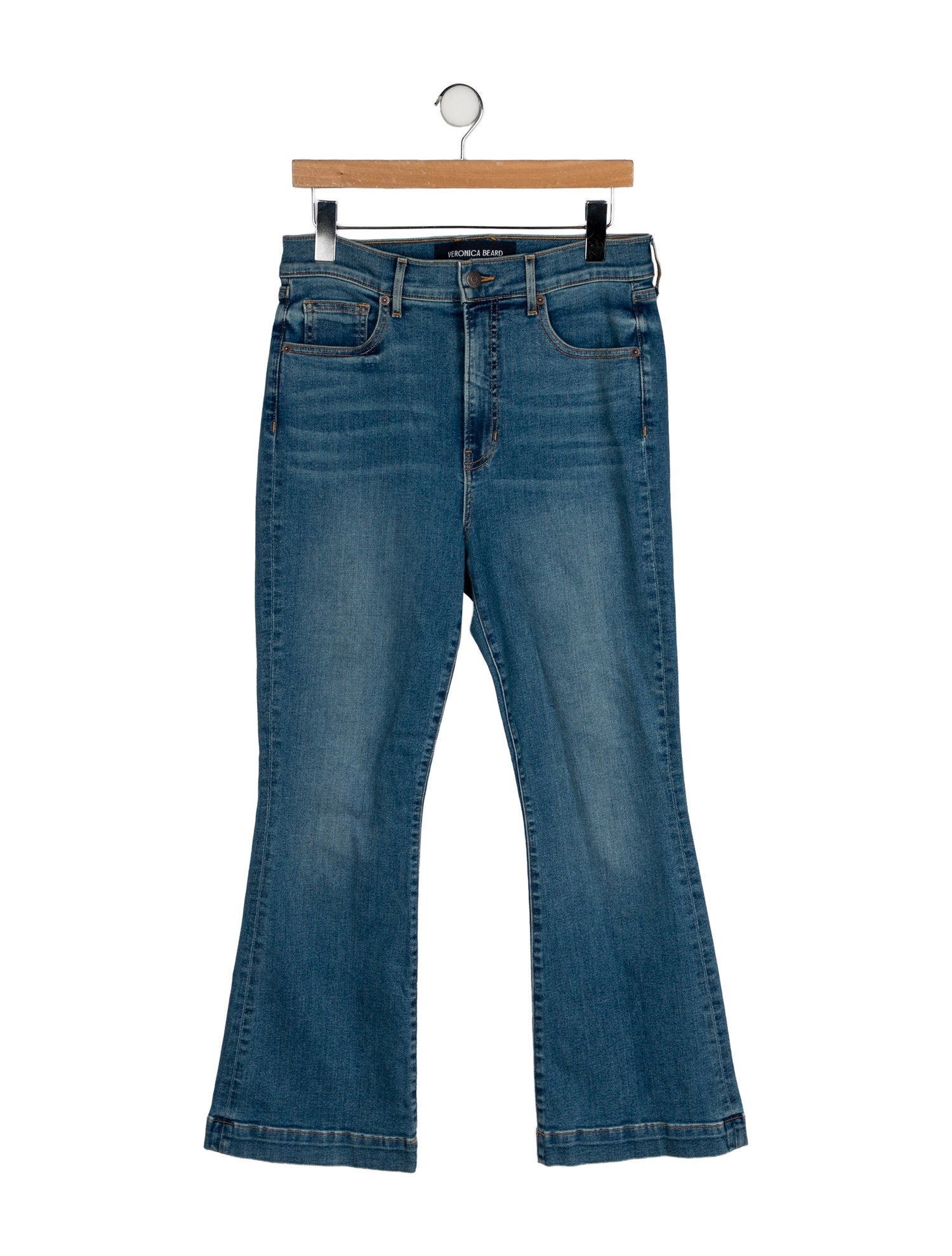 Veronica Beard High-Rise Wide Leg Jeans