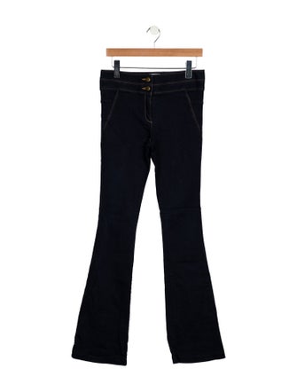 Veronica Beard Mid-Rise Wide Leg Jeans