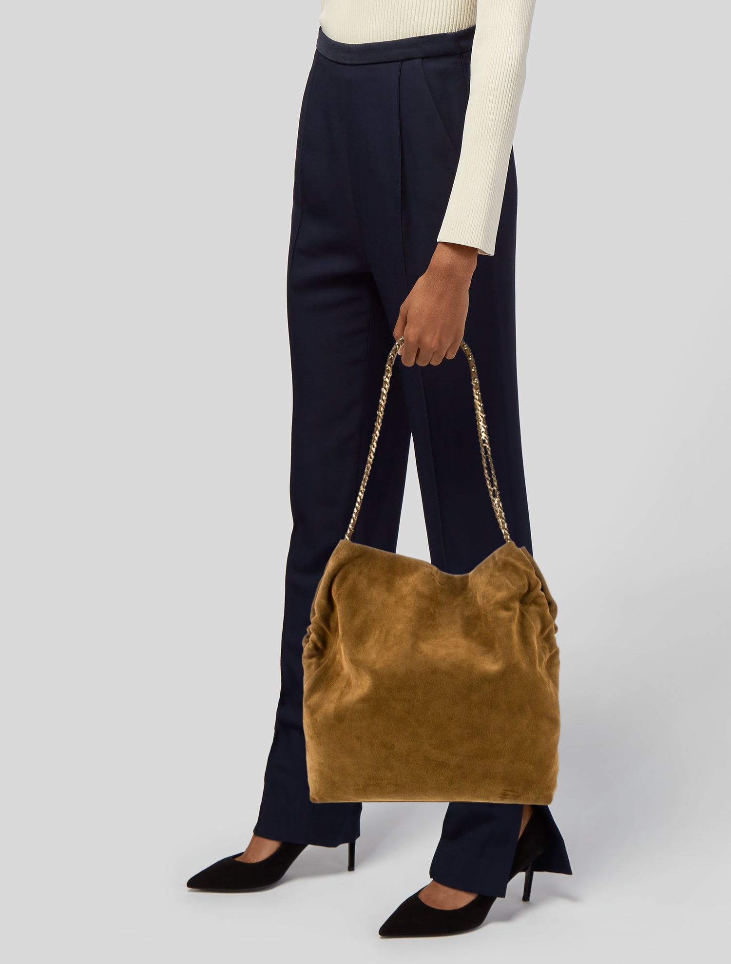 Veronica Beard Suede Shoulder Bag