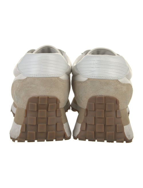 Veronica Beard Leather Graphic Print Athletic Sneakers