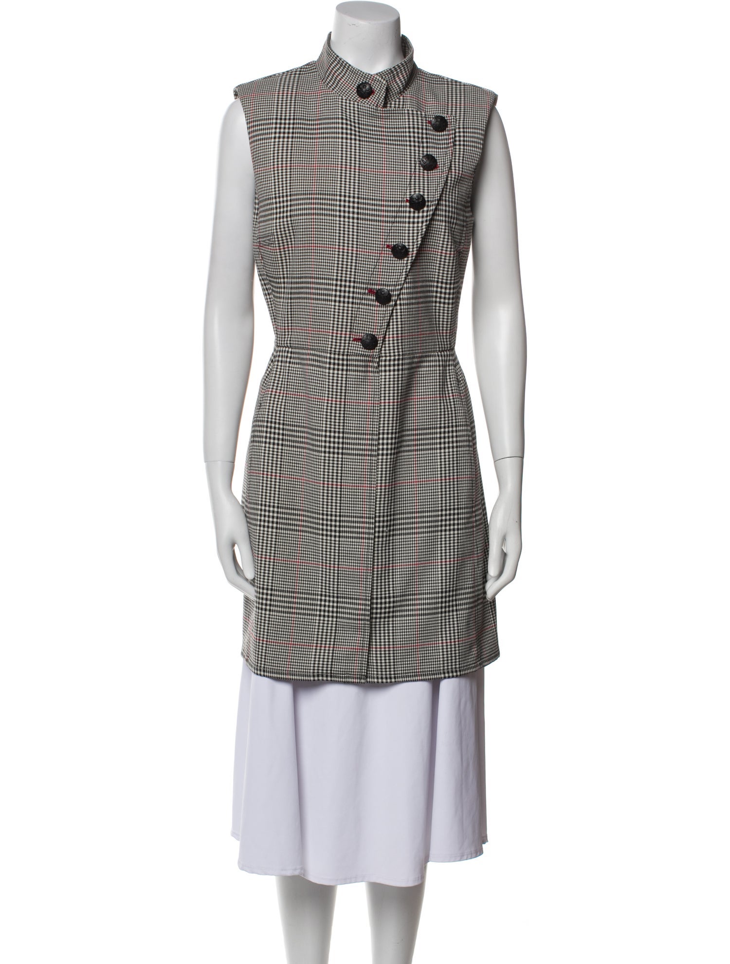 Veronica Beard Houndstooth Print Mini Dress