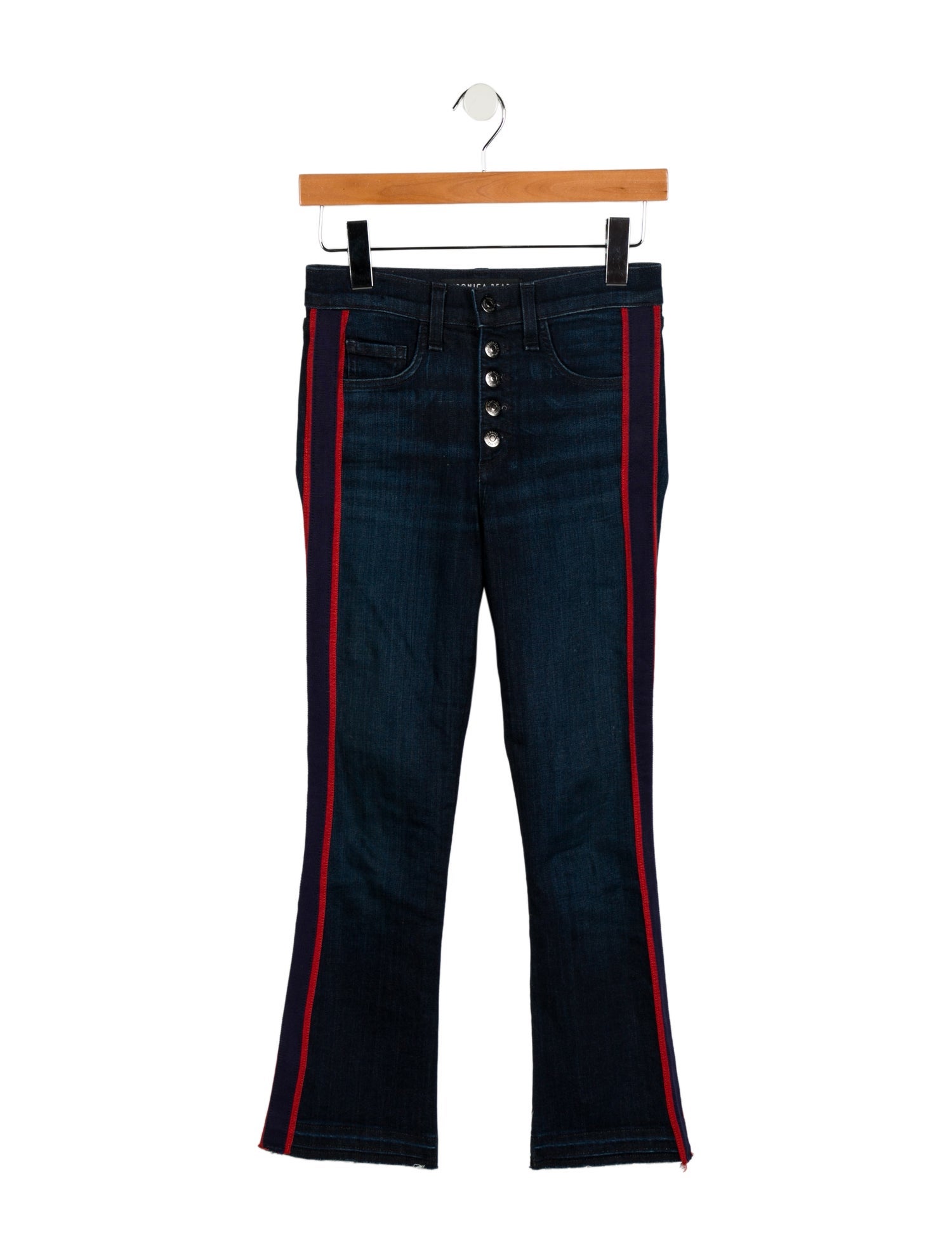 Veronica Beard Mid-Rise Straight Leg Jeans
