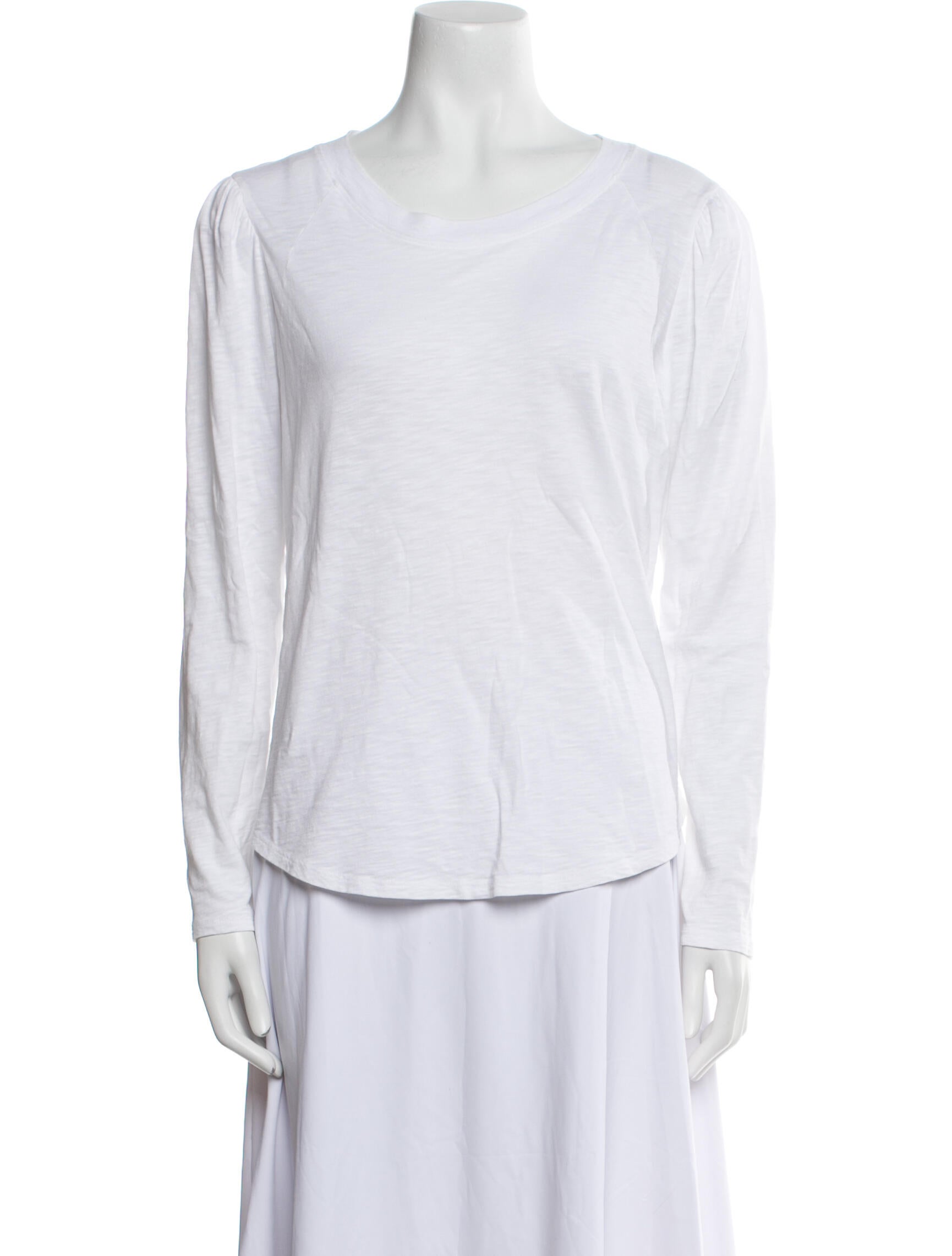 Veronica Beard Scoop Neck Long Sleeve T-Shirt