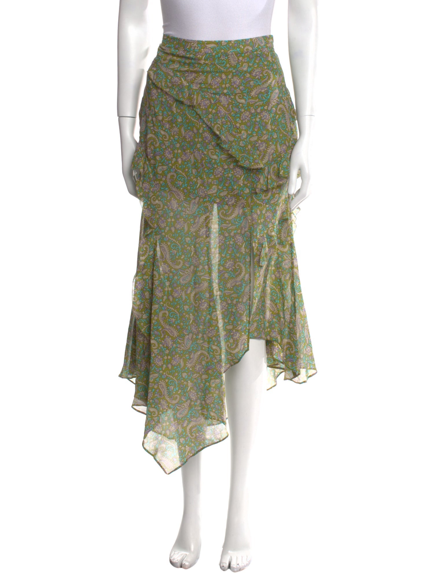 Veronica Beard Silk Midi Length Skirt