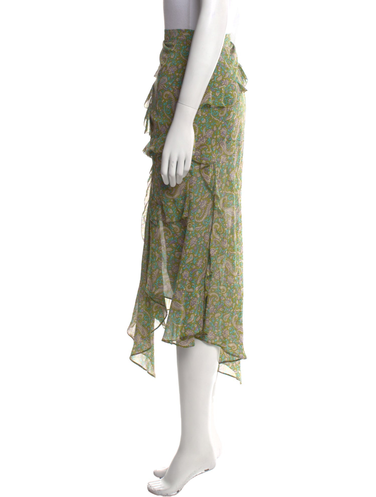 Veronica Beard Silk Midi Length Skirt