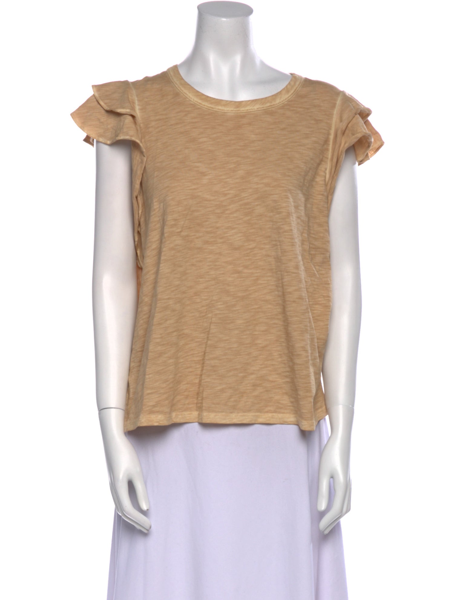 Veronica Beard Scoop Neck Short Sleeve Top
