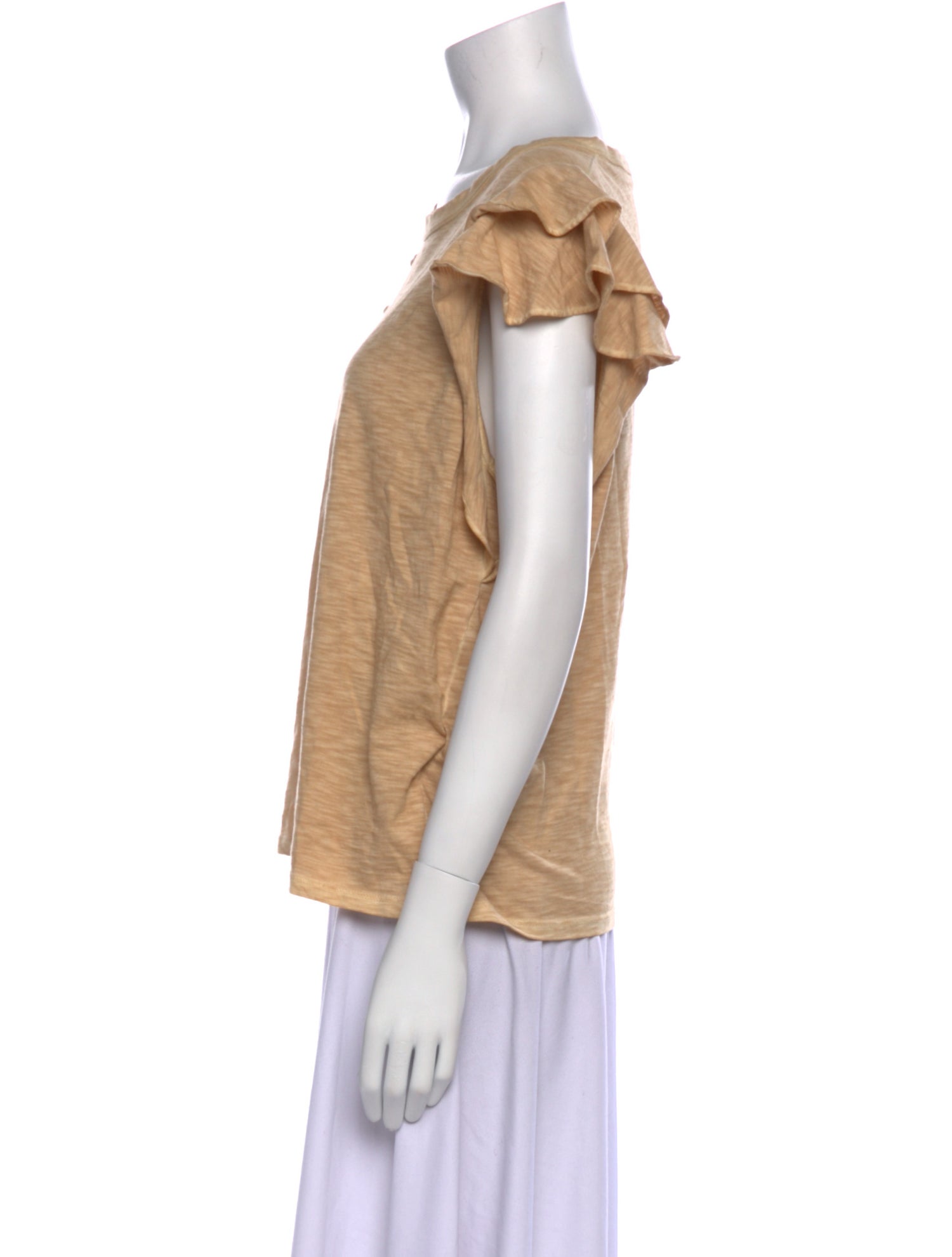 Veronica Beard Scoop Neck Short Sleeve Top