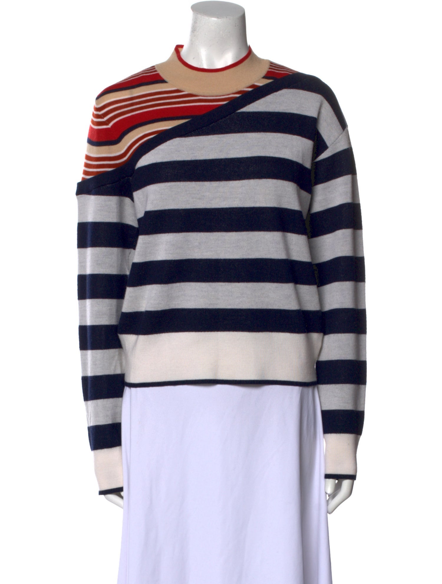 Veronica Beard Merino Wool Striped Sweater