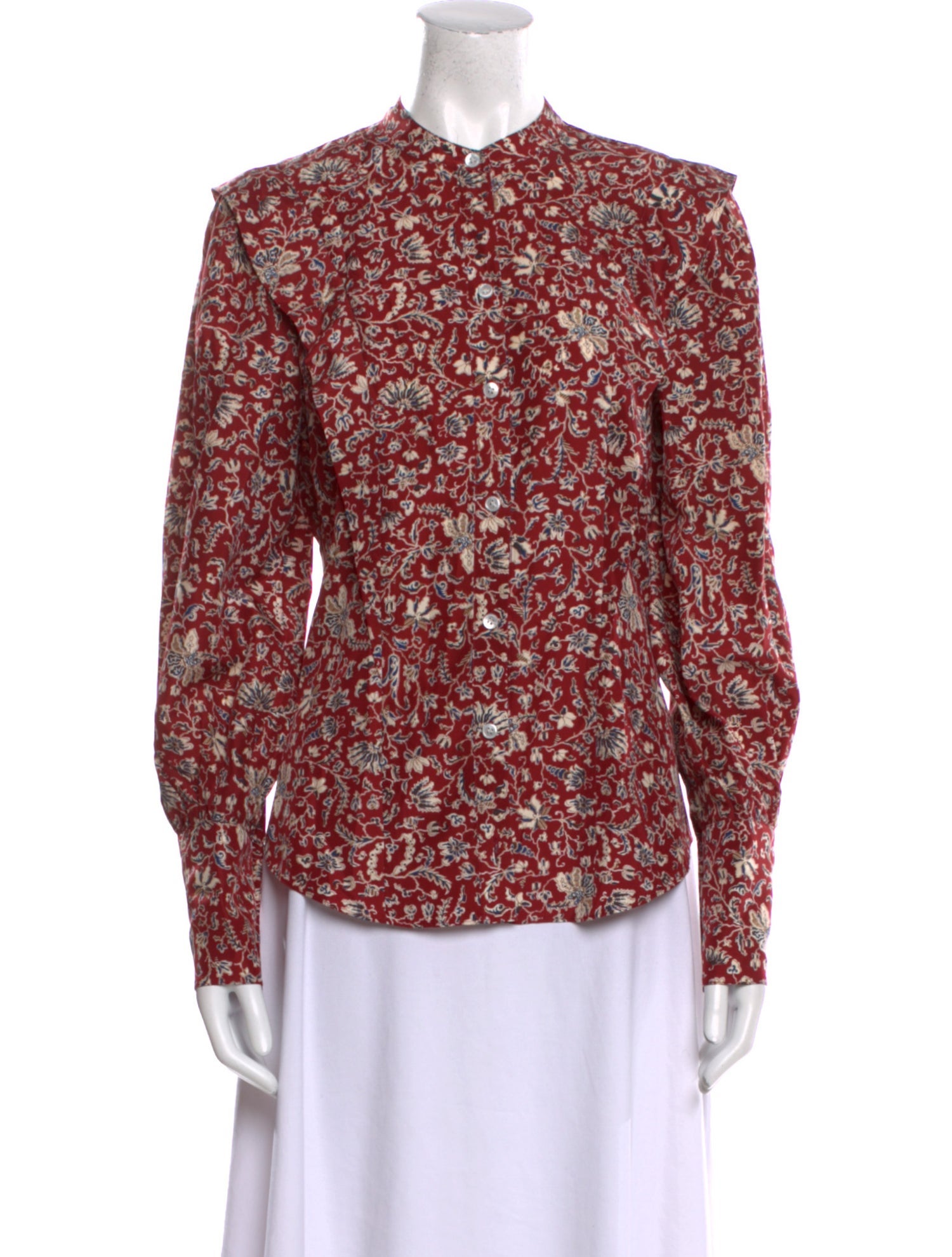 Veronica Beard Silk Floral Print Blouse