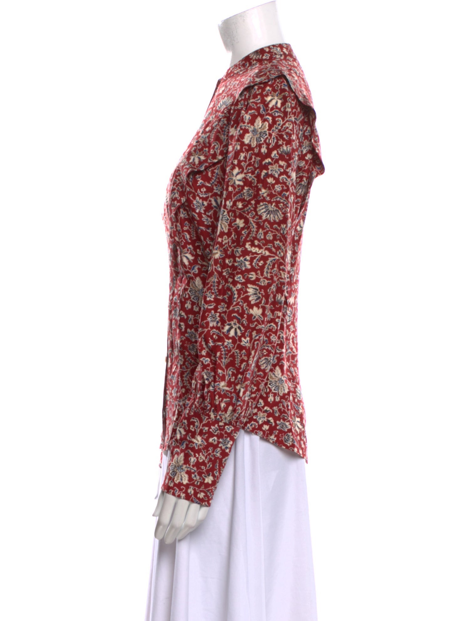 Veronica Beard Silk Floral Print Blouse