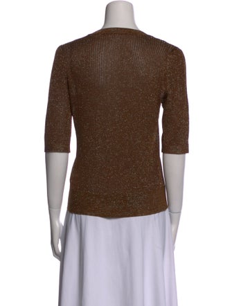 Veronica Beard Crew Neck Short Sleeve Top