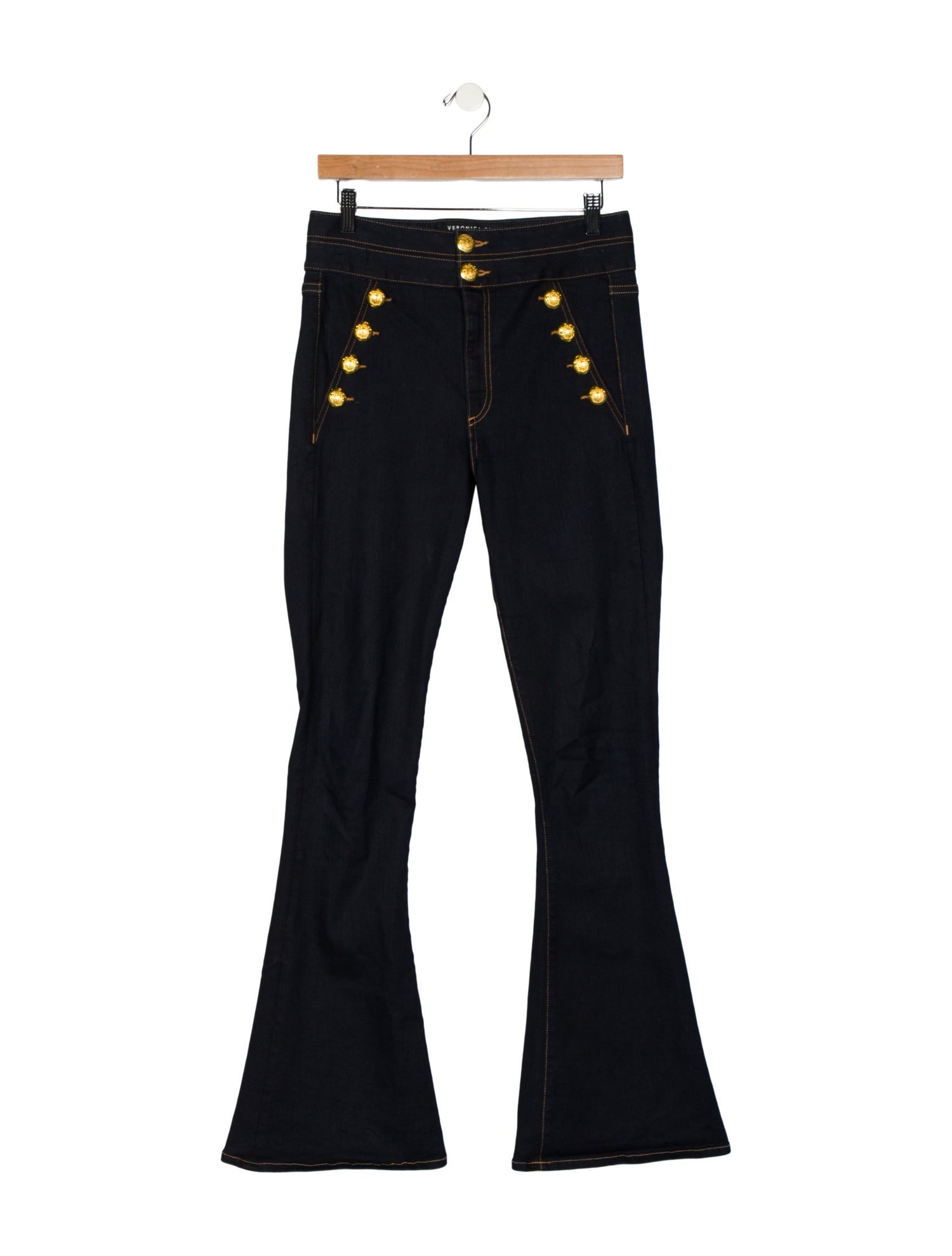 Veronica Beard High-Rise Wide Leg Jeans