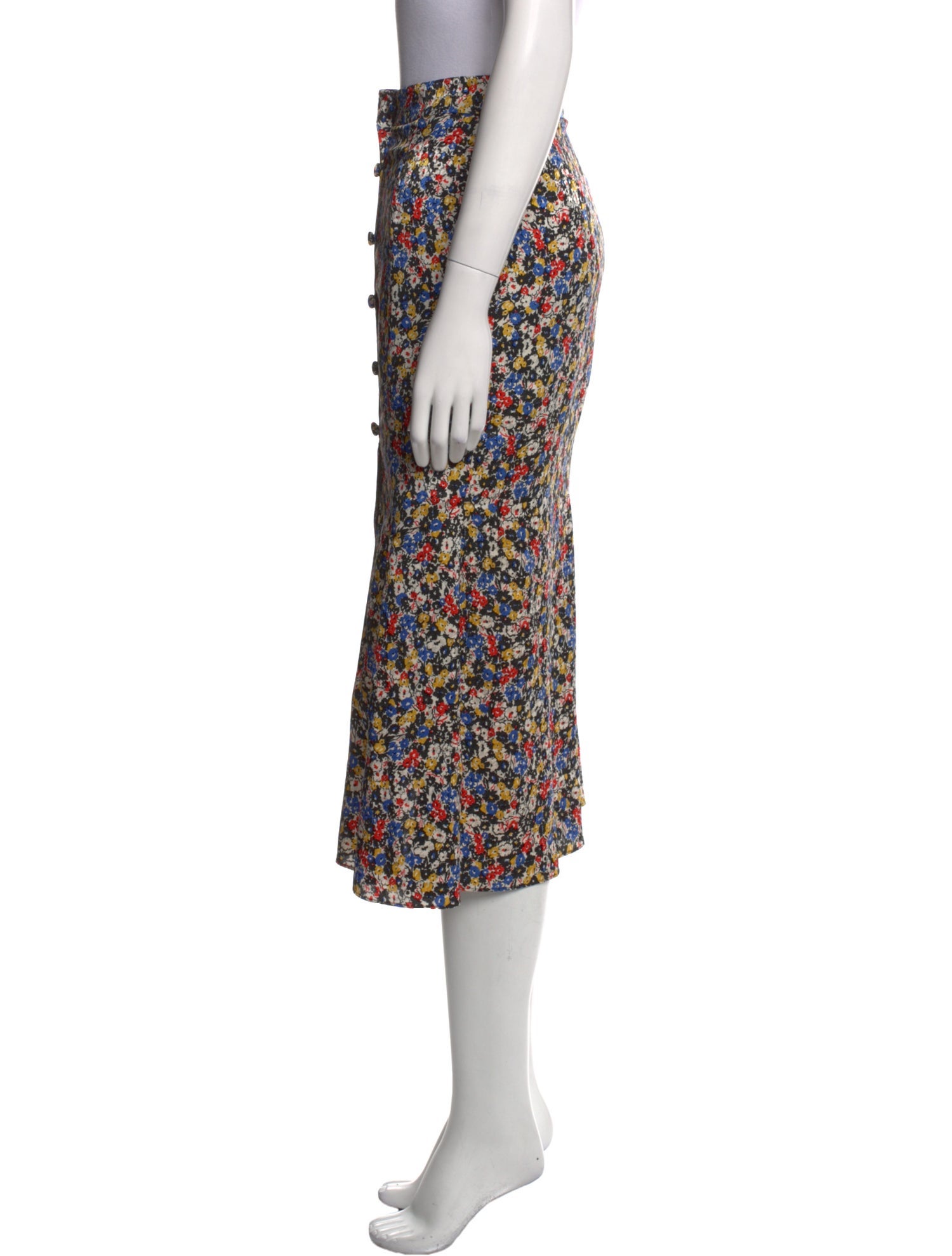 Veronica Beard Silk Midi Length Skirt