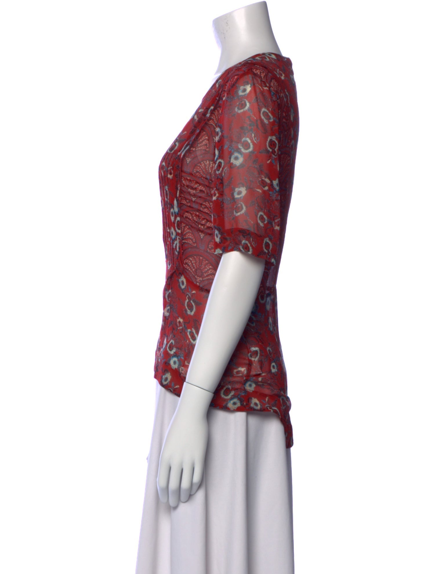 Veronica Beard Silk Printed Top