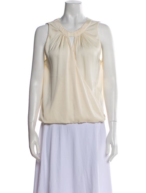 Veronica Beard Silk Scoop Neck Blouse