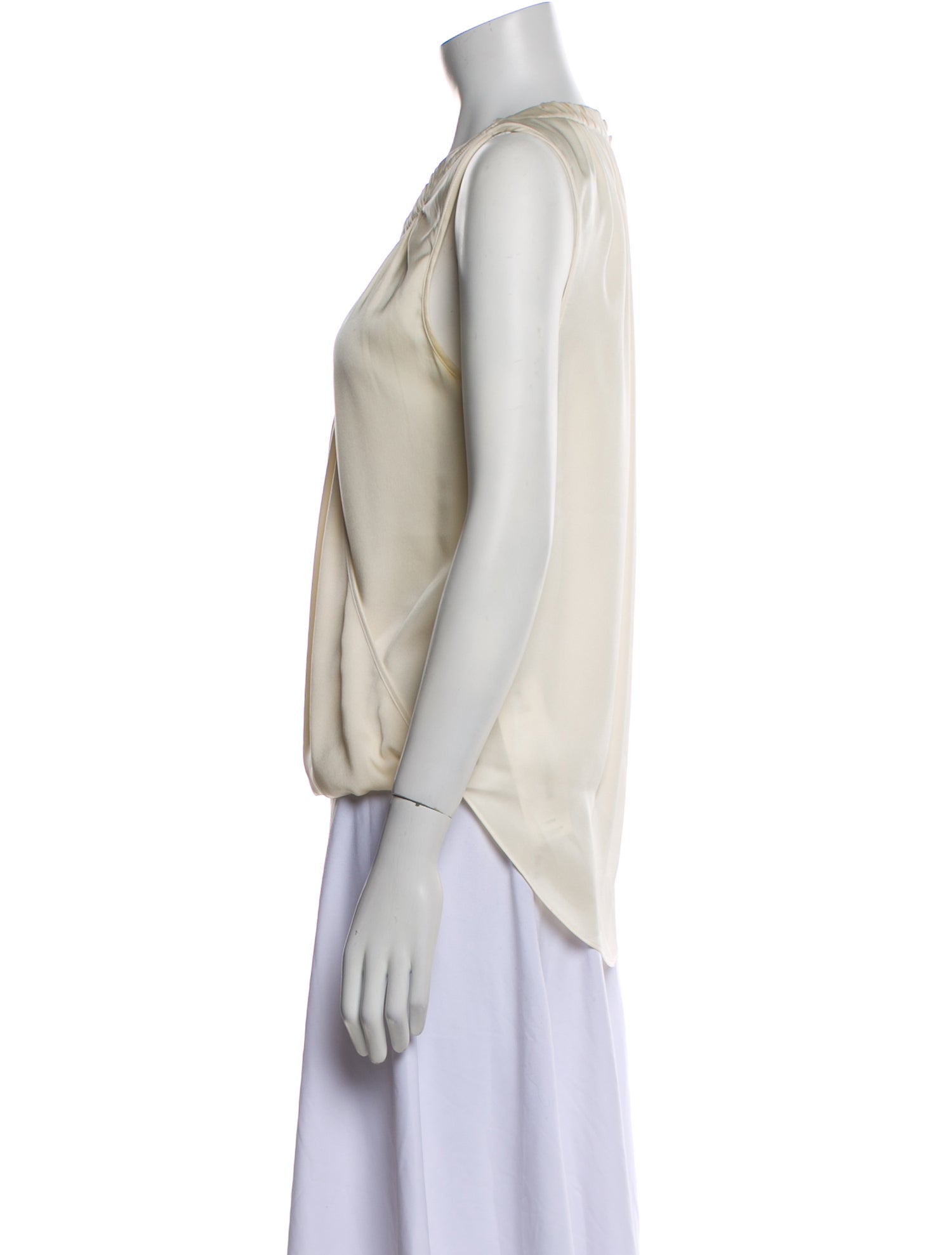 Veronica Beard Silk Scoop Neck Blouse