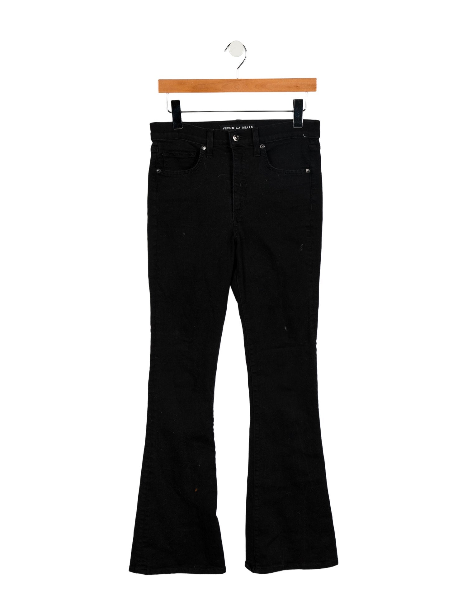 Veronica Beard Mid-Rise Wide Leg Jeans