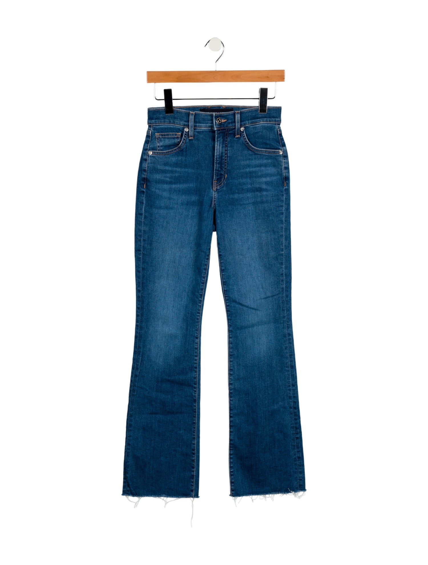 Veronica Beard Mid-Rise Wide Leg Jeans