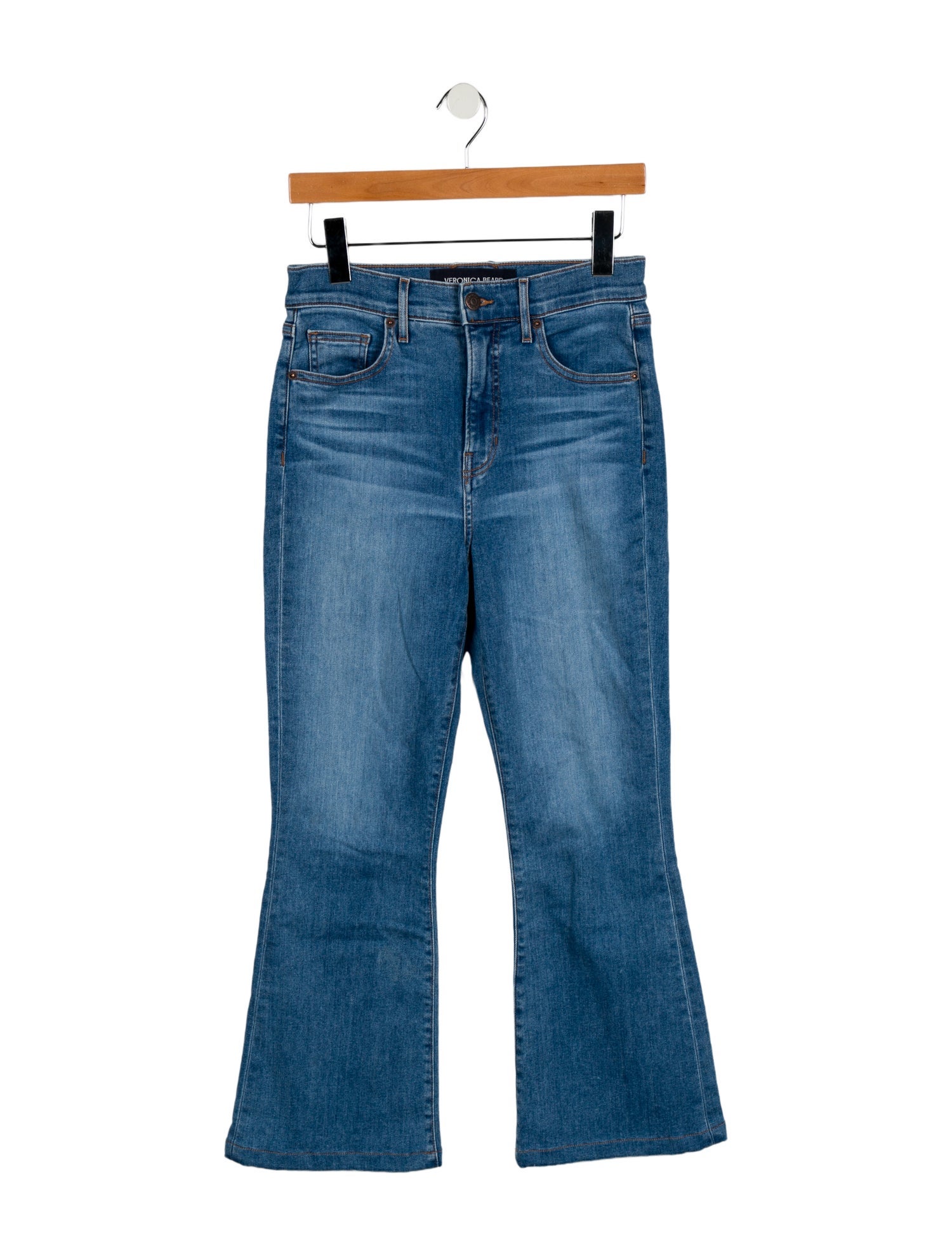 Veronica Beard High-Rise Wide Leg Jeans