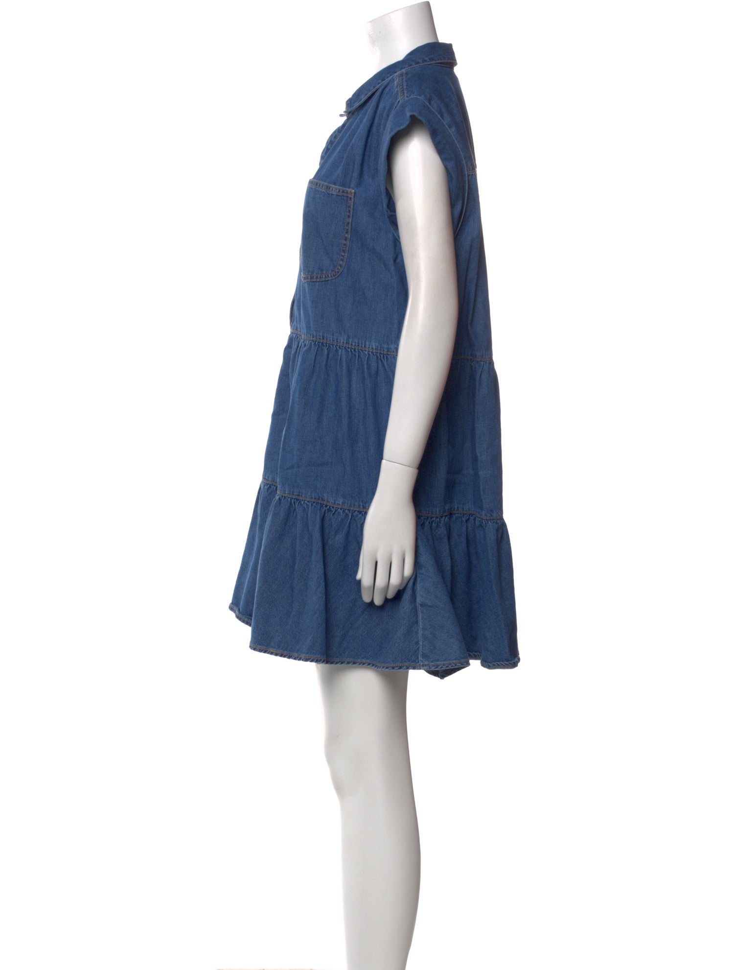 Veronica Beard V-Neck Mini Dress