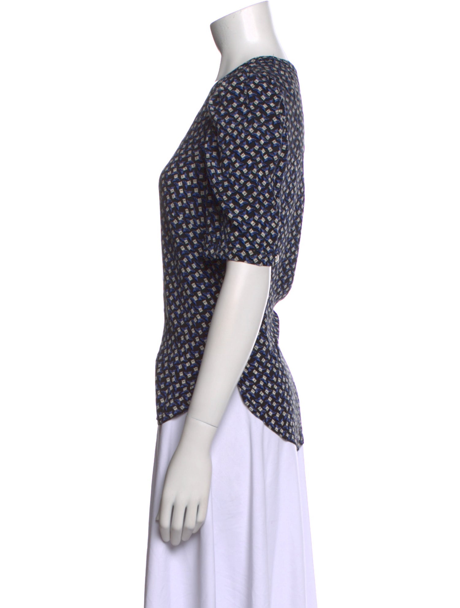 Veronica Beard Silk Printed Blouse